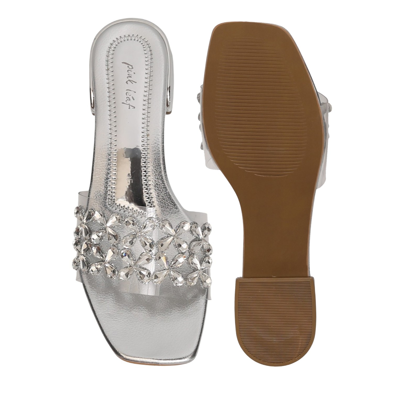 Women's Diamond Dew Clear-Strap Heels