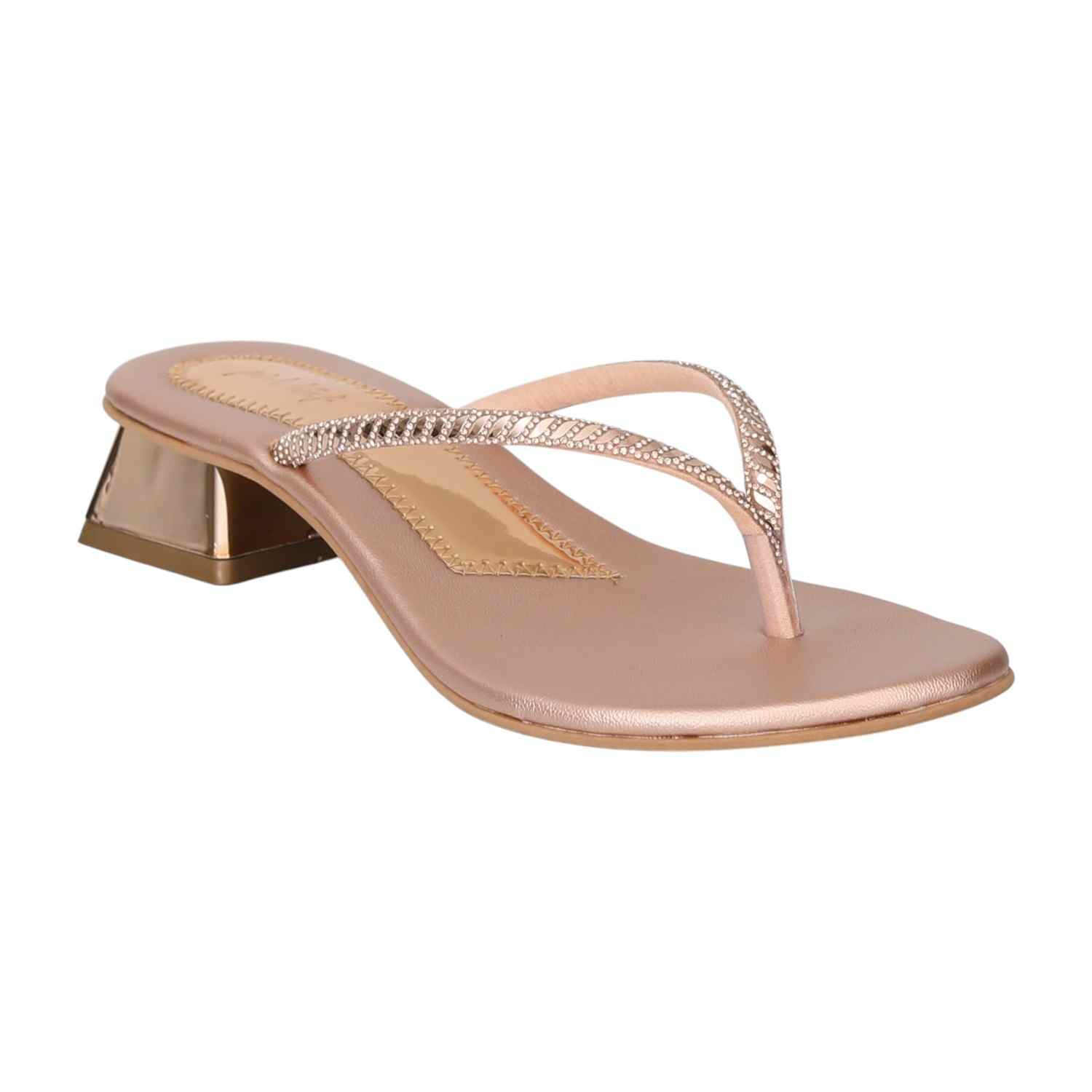 Women Sultan Elegant Shimmer Slip-On Sandals