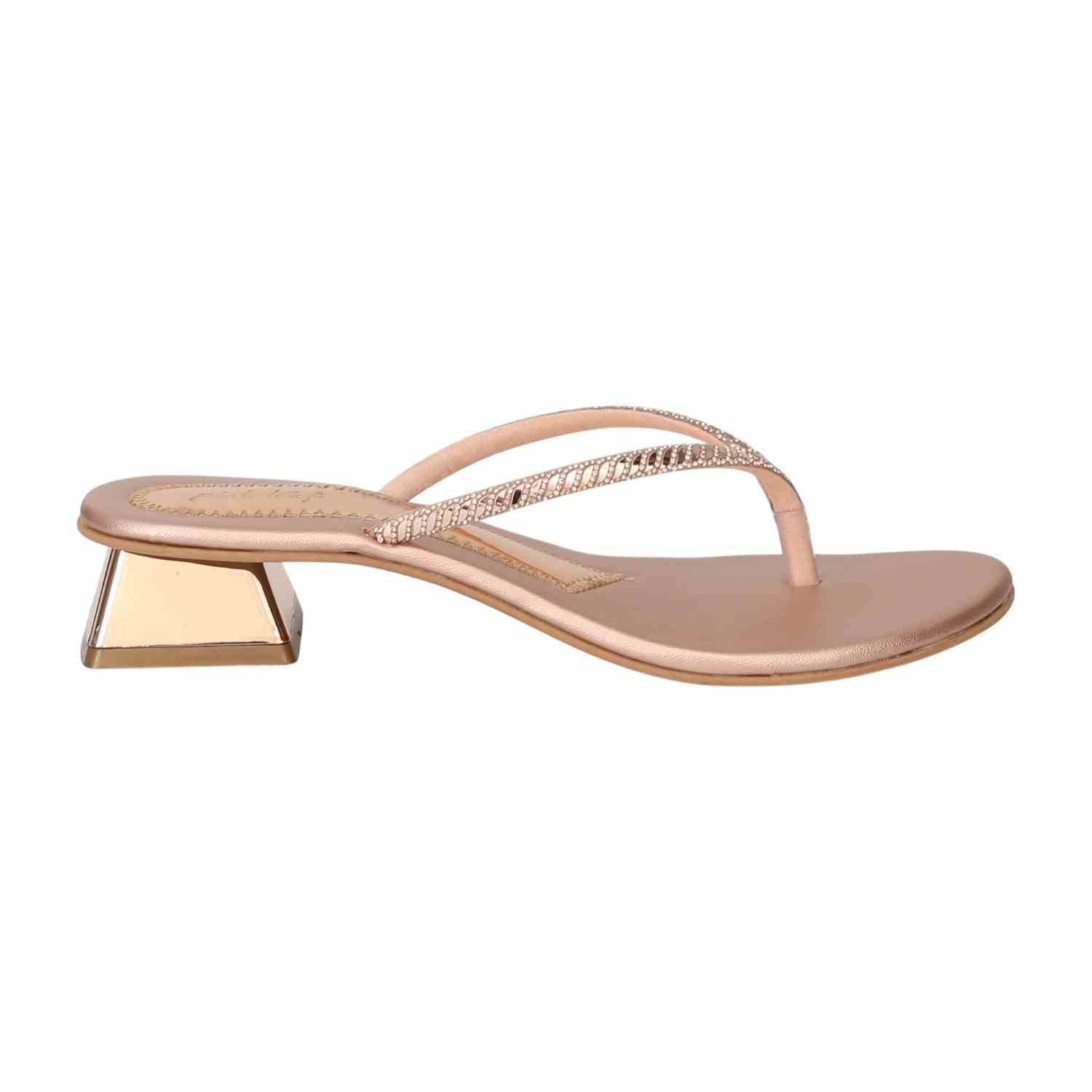 Women Sultan Elegant Shimmer Slip-On Sandals