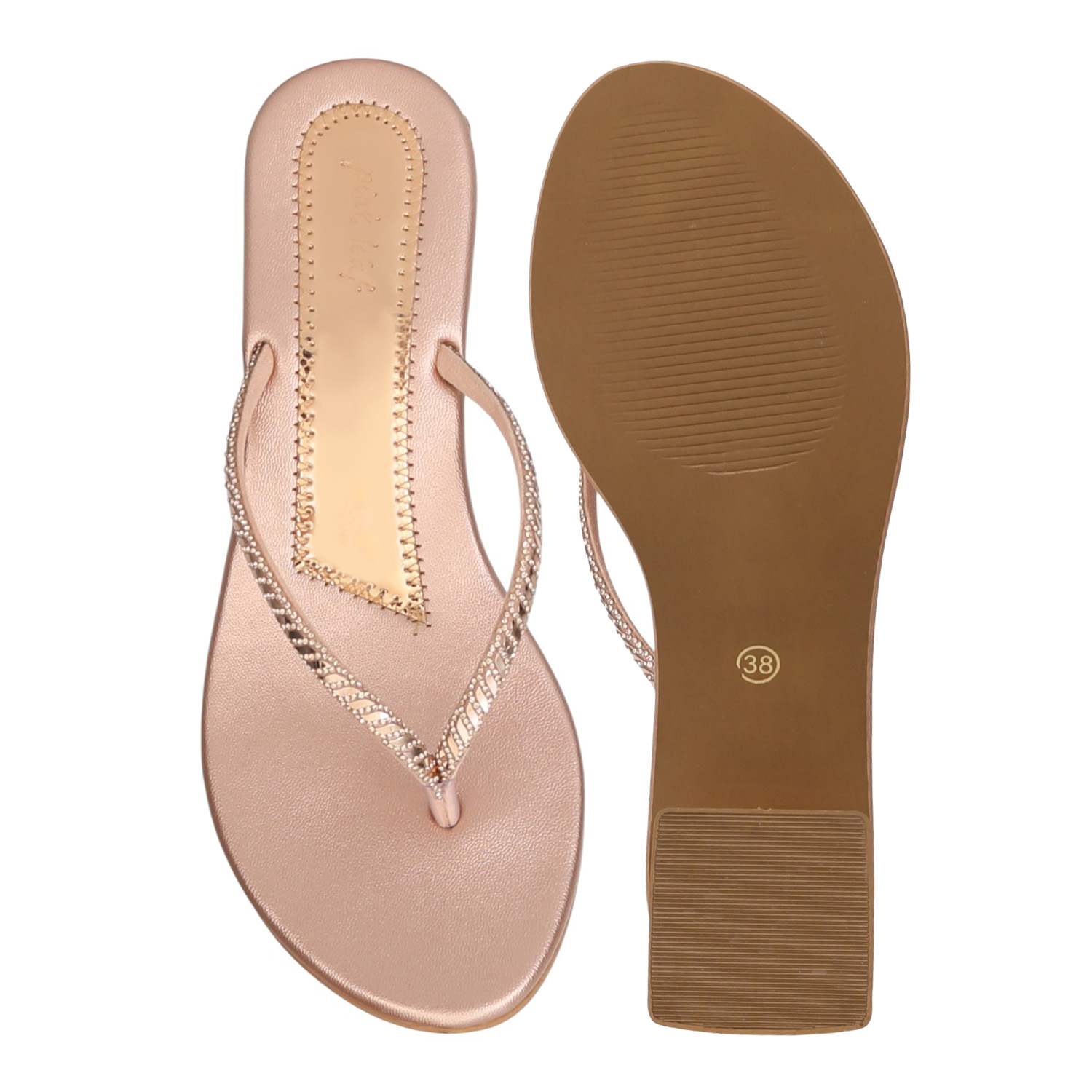 Women Sultan Elegant Shimmer Slip-On Sandals