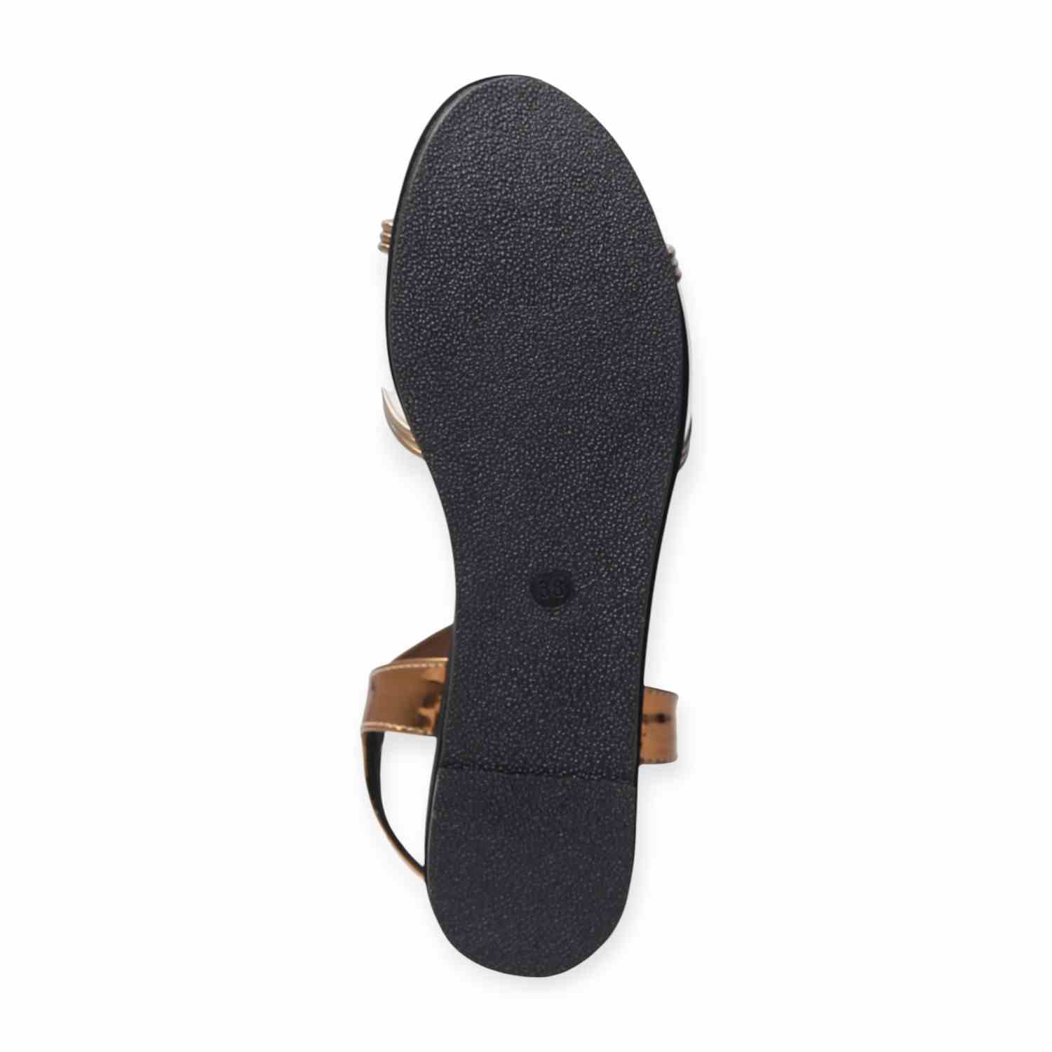 Pinkleaf Women’s Antique Metallic Cross-Strap Wedge Sandals