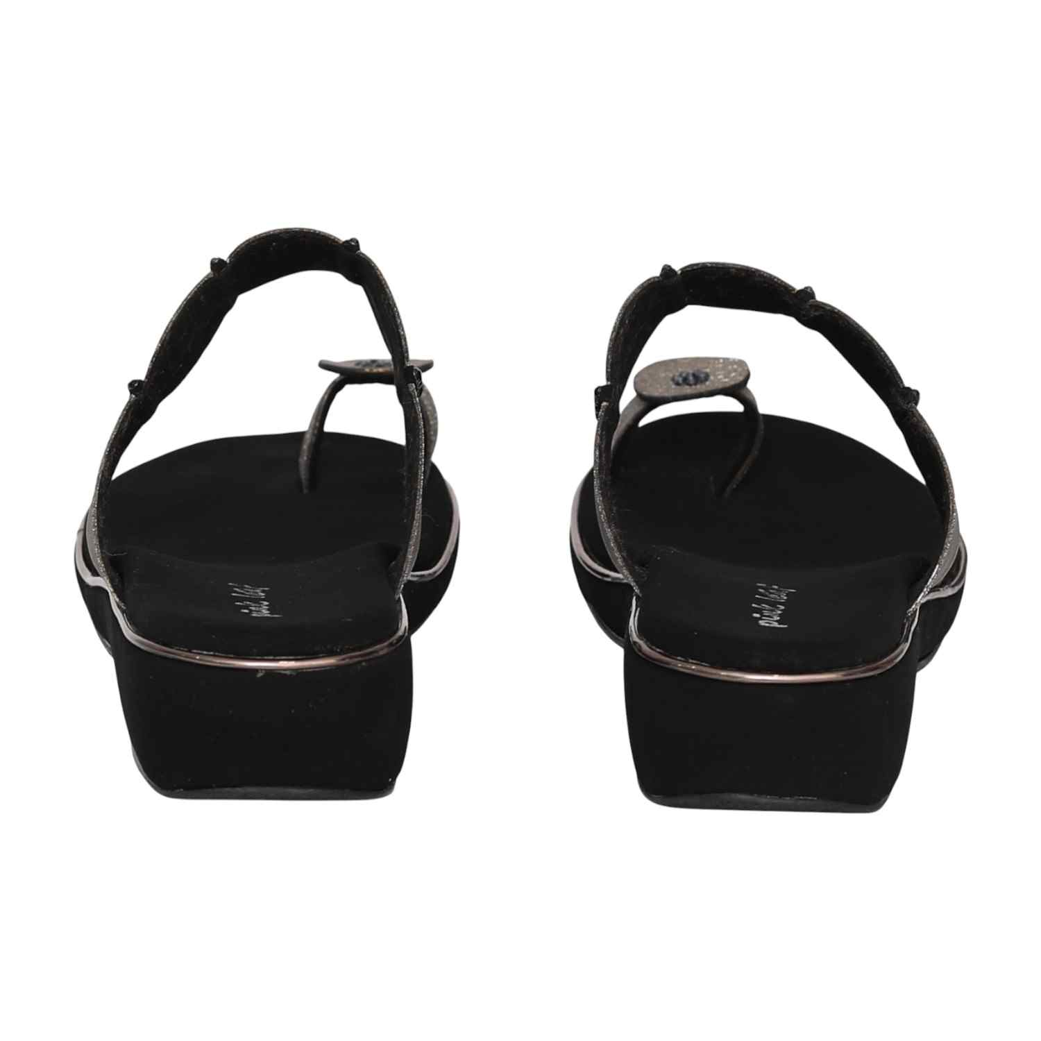 Women's Onyx Stud Toe-Ring Heel