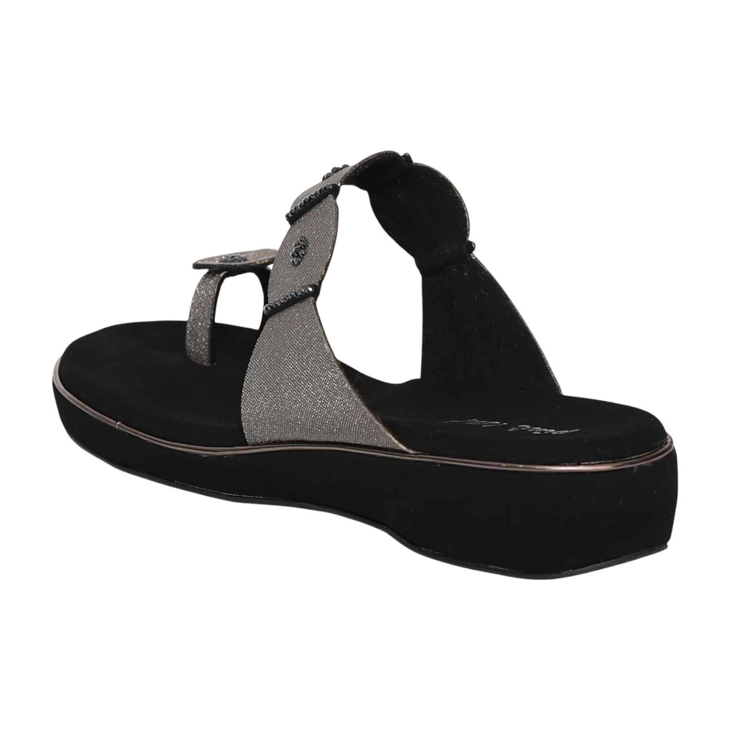 Women's Onyx Stud Toe-Ring Heel