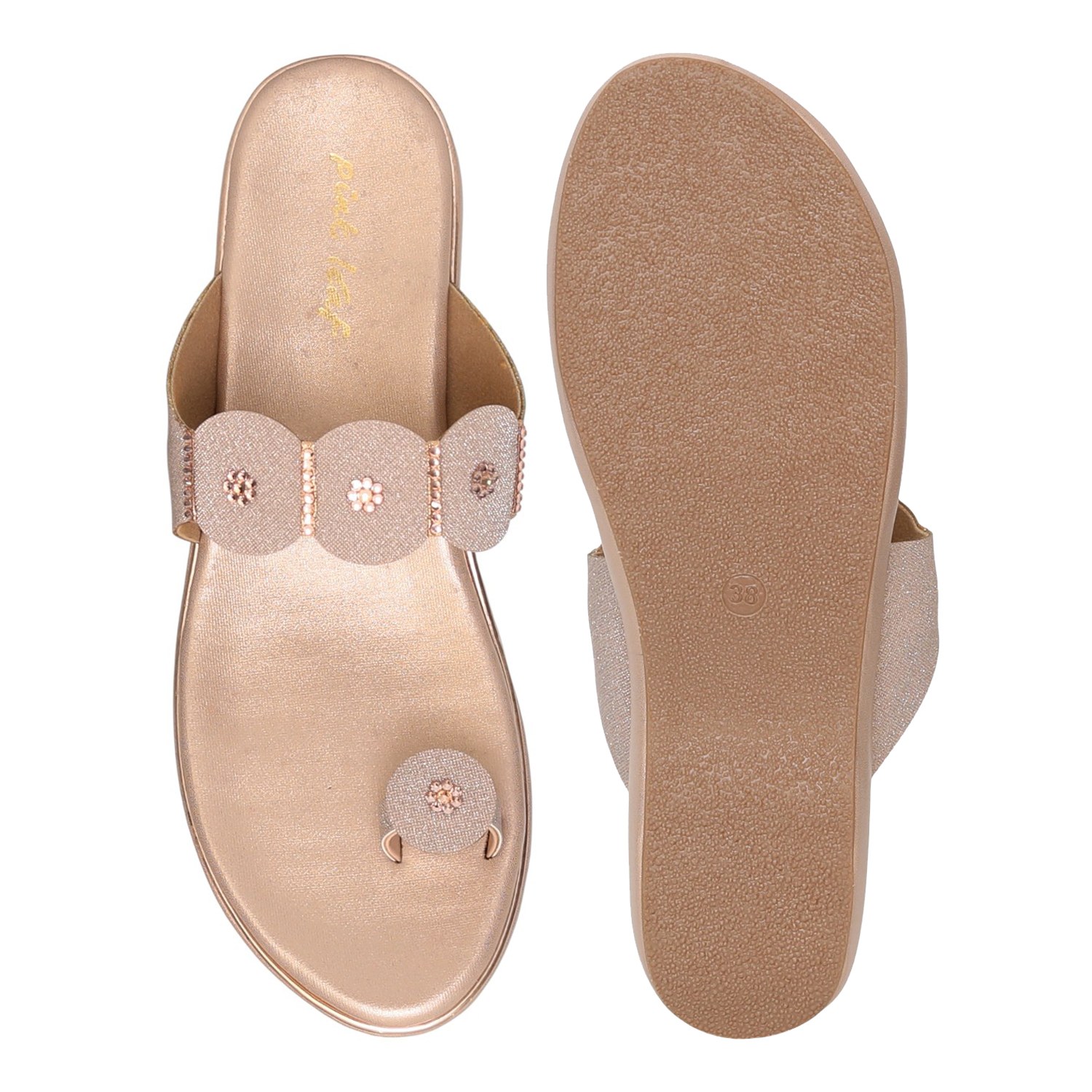 Women's Rose Fillet Toe-Ring Heel