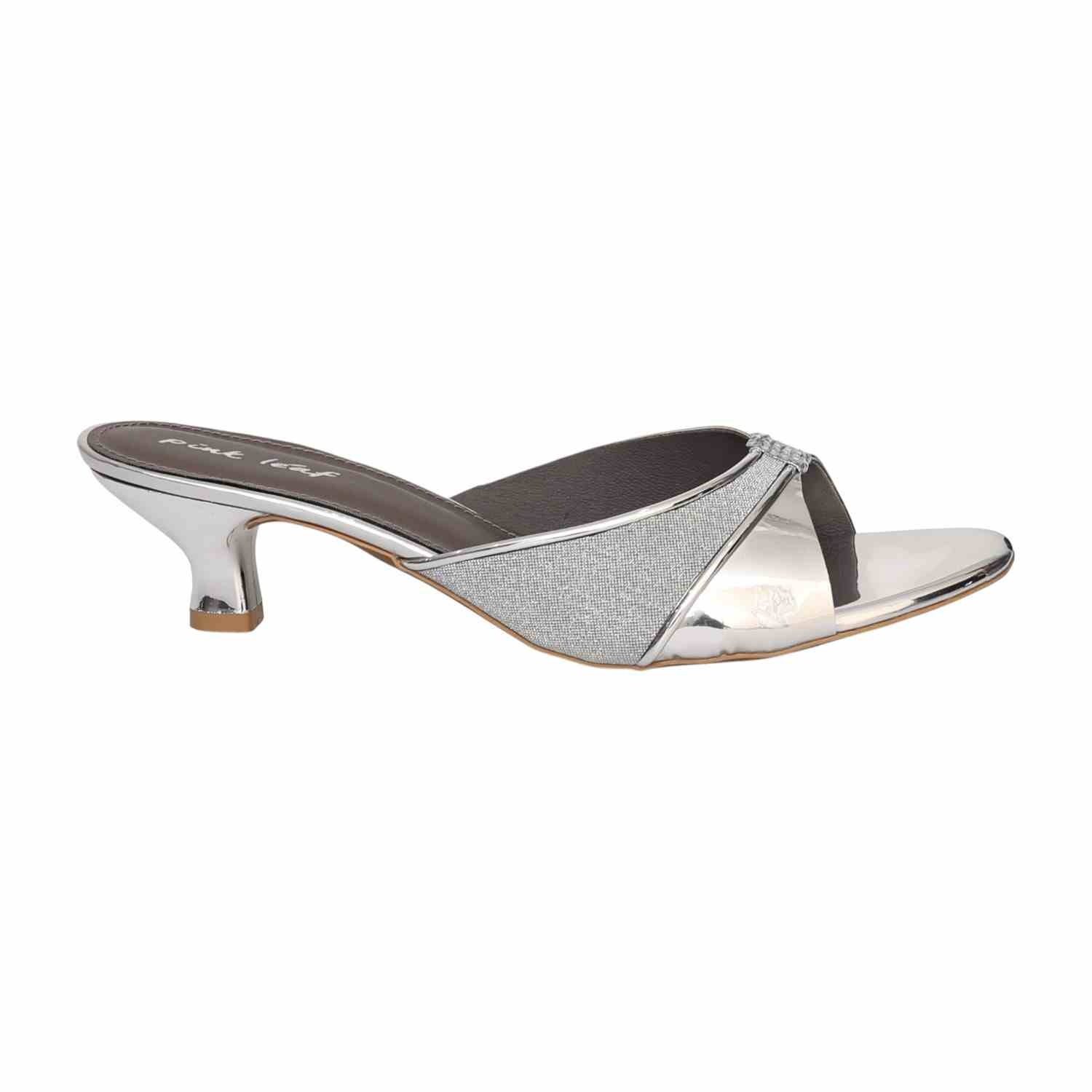Women's Mirror Finish Kitten Heel