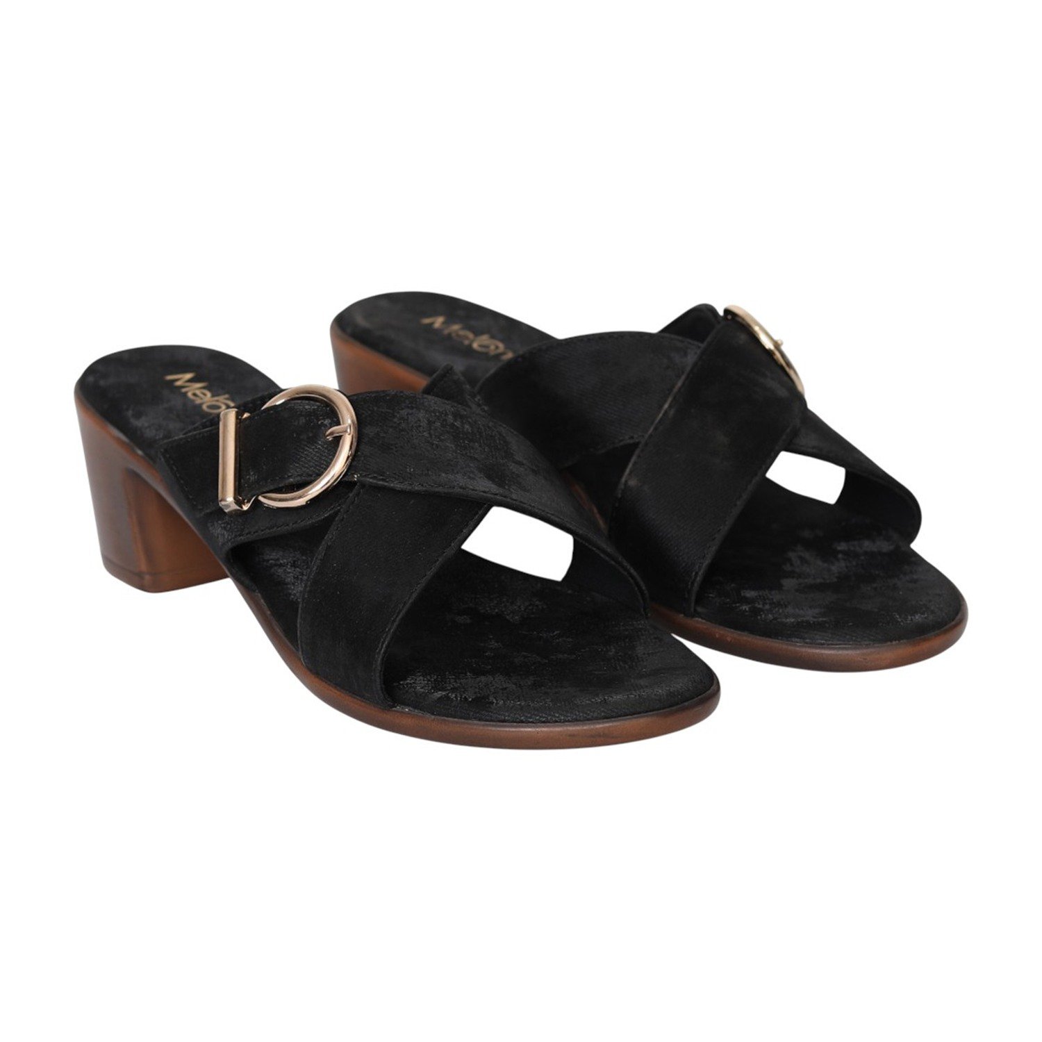 Women Black LuxeCross Heels