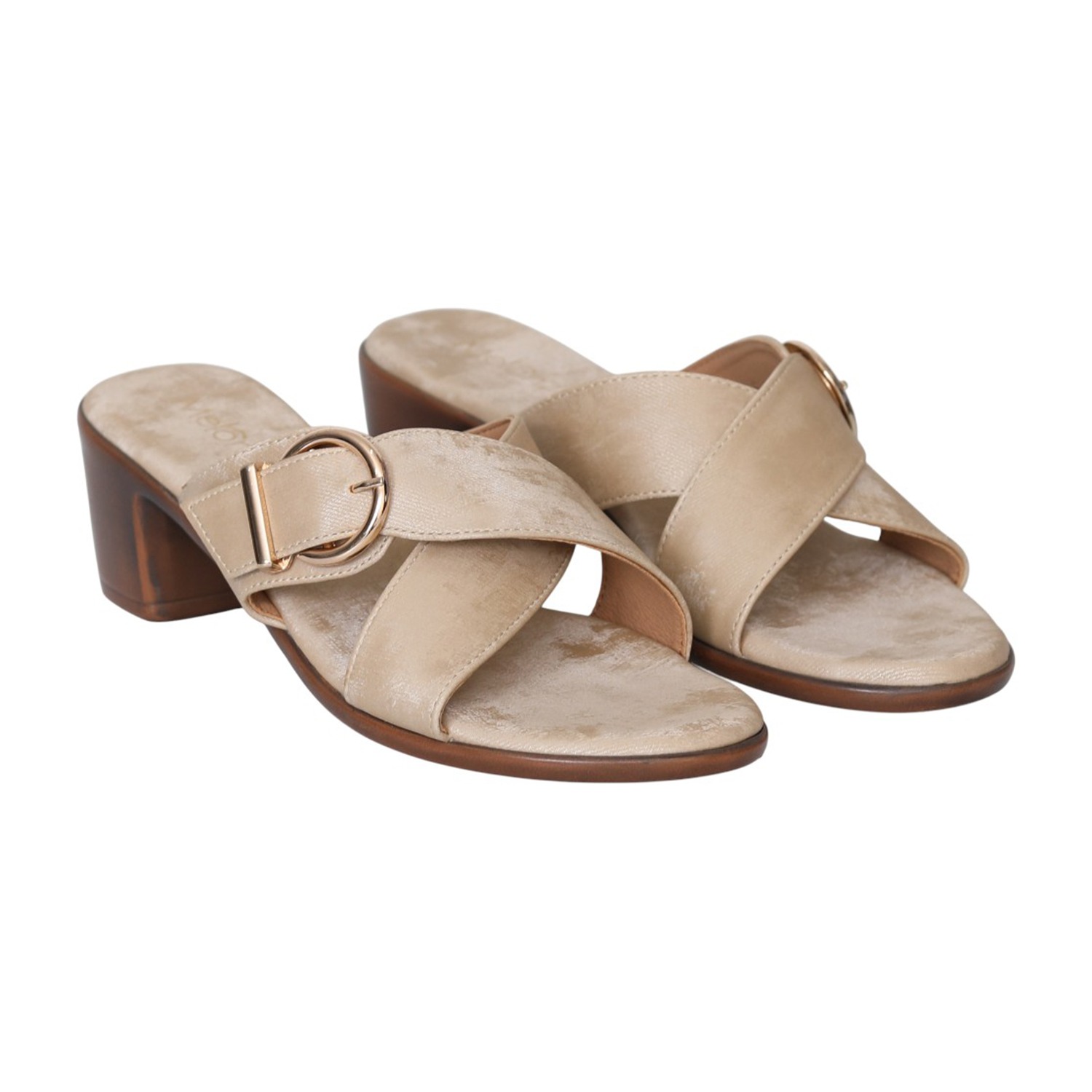 Women Cream LuxeCross Heels