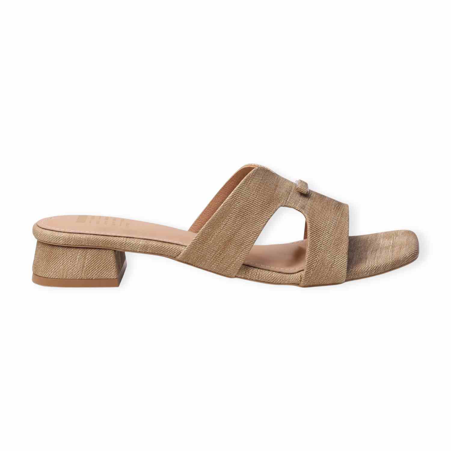 Ninaa Rossie Women’s Textured Beige Slip-On Sandals