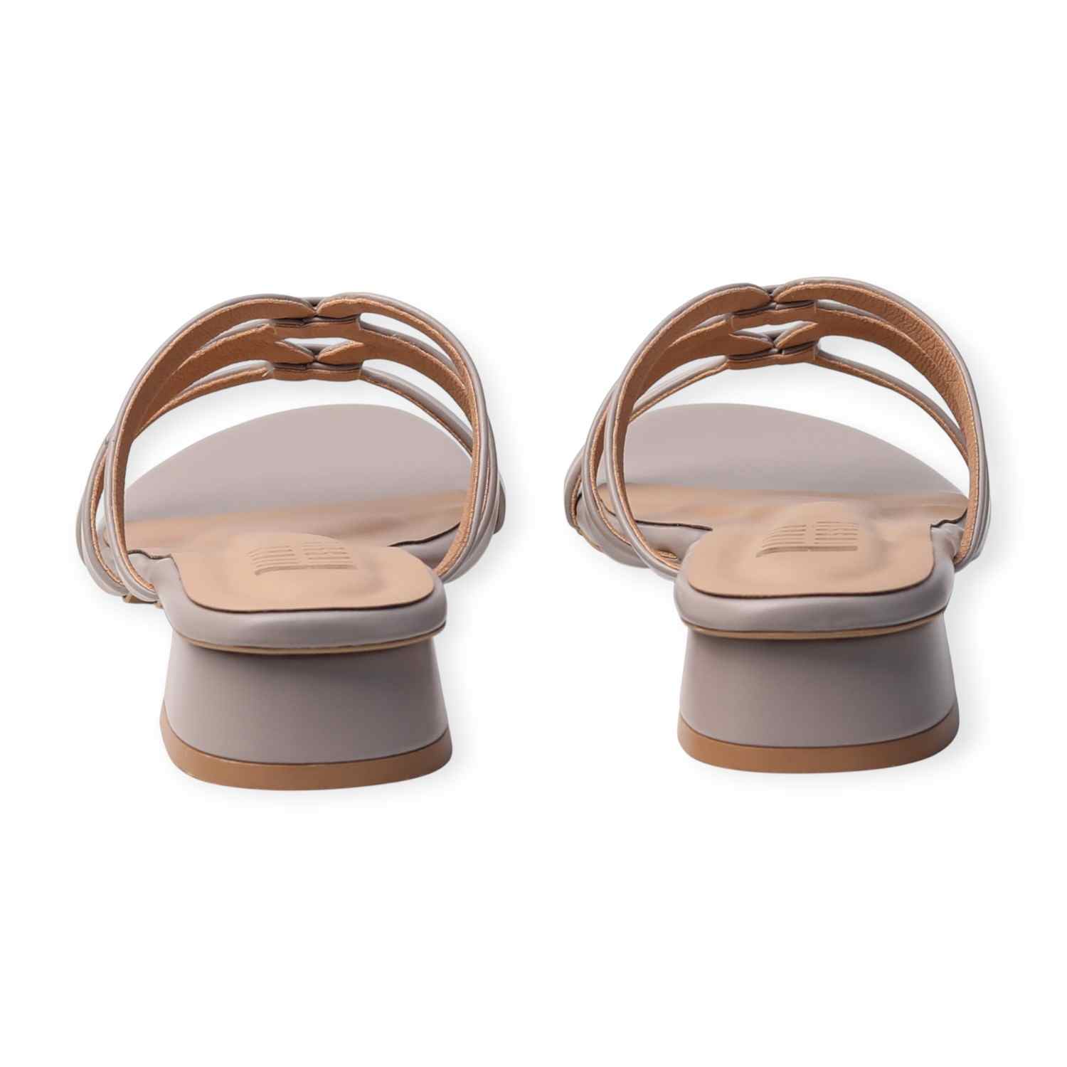 Ninaa Rossie Women’s Grey Multi-Loop Slip-On Sandals