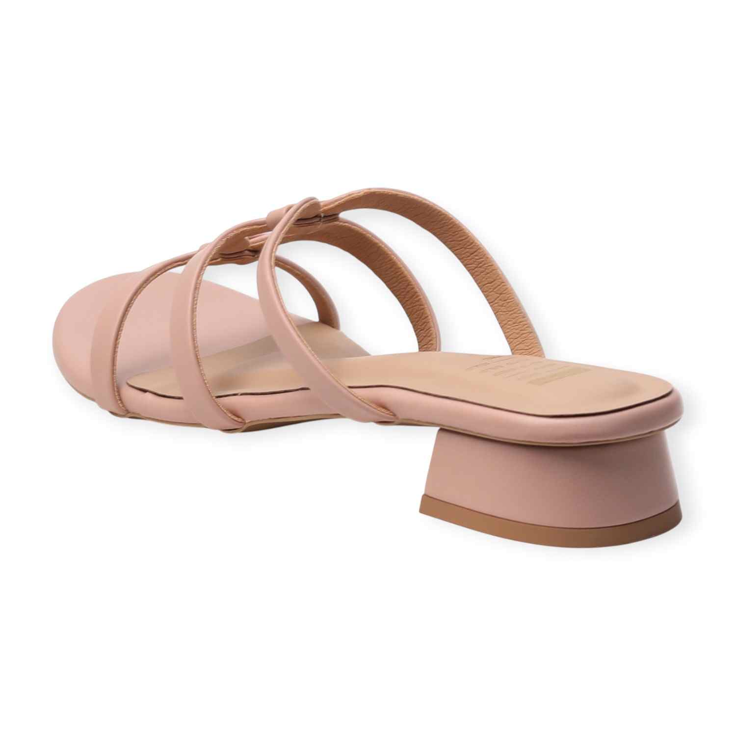 Ninaa Rossie Women’s Peach Multi-Loop Slip-On Sandals