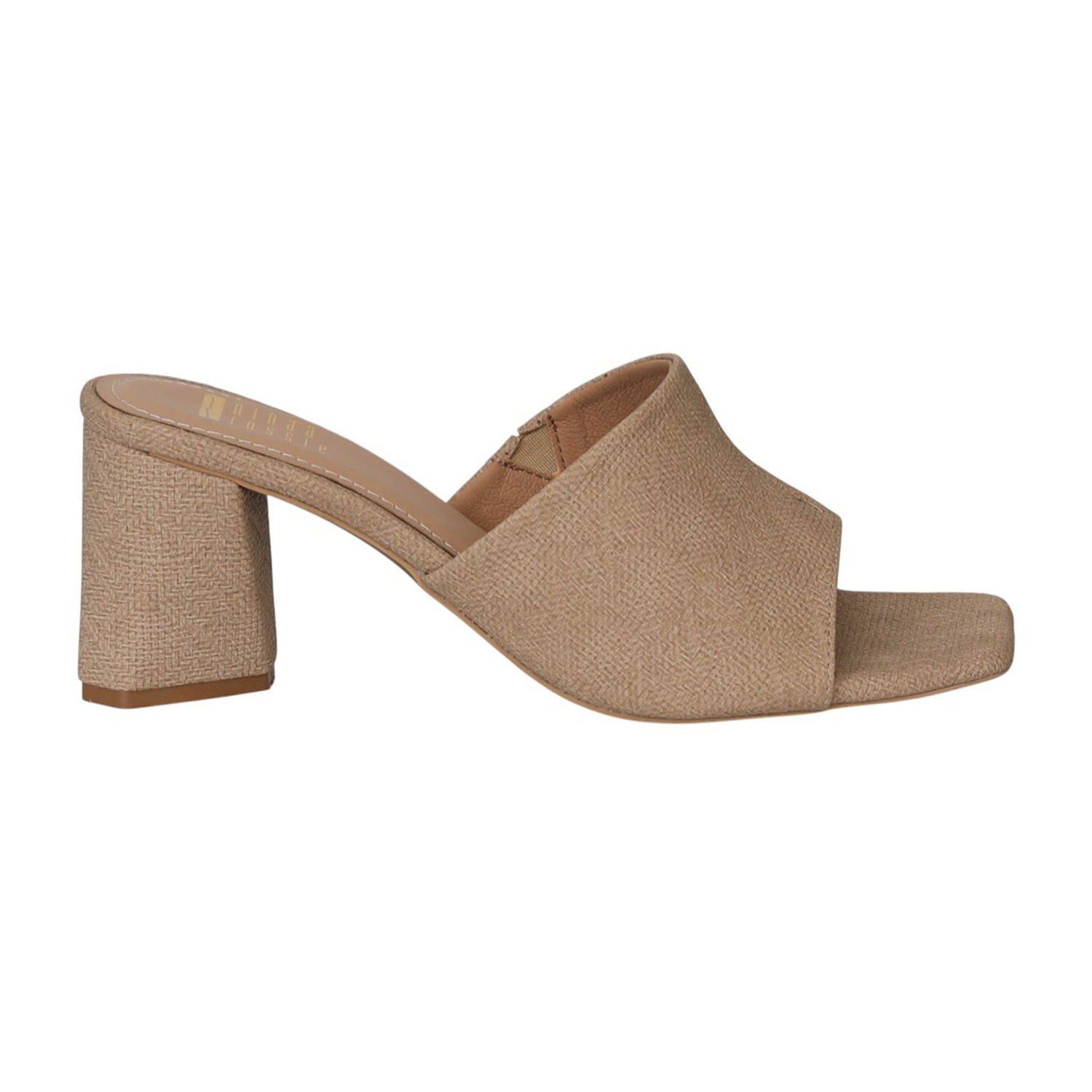 Women Chickoo Textured Block Heel