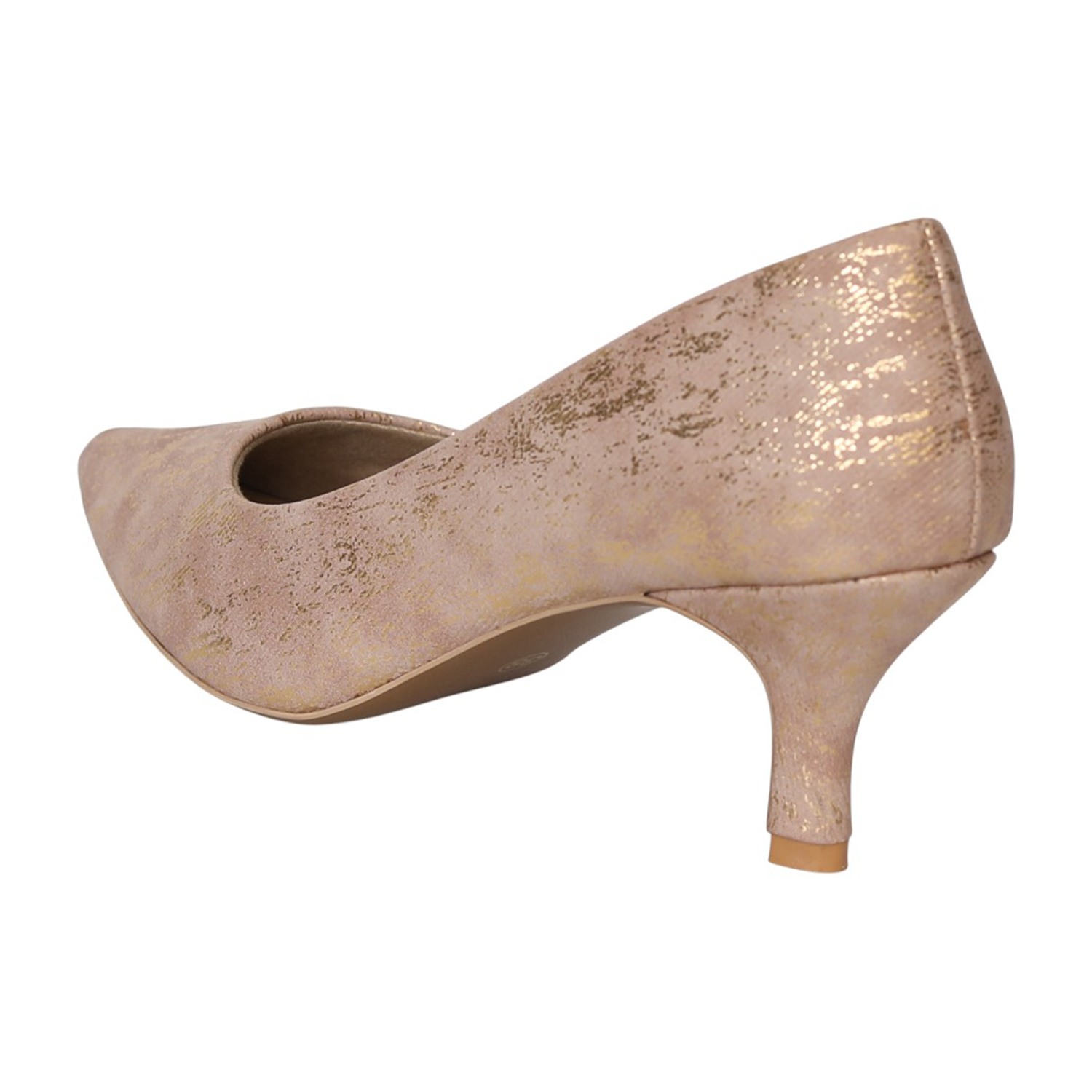Women Copper Gleam Court Heels