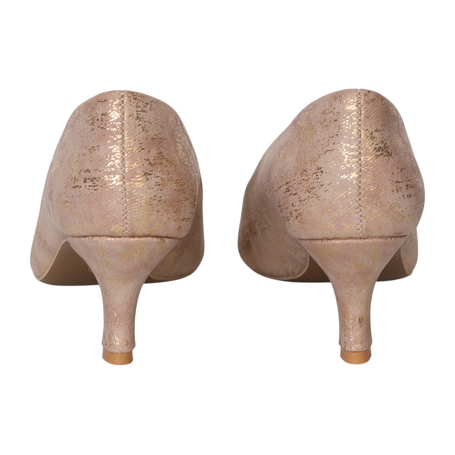 Women Copper Gleam Court Heels