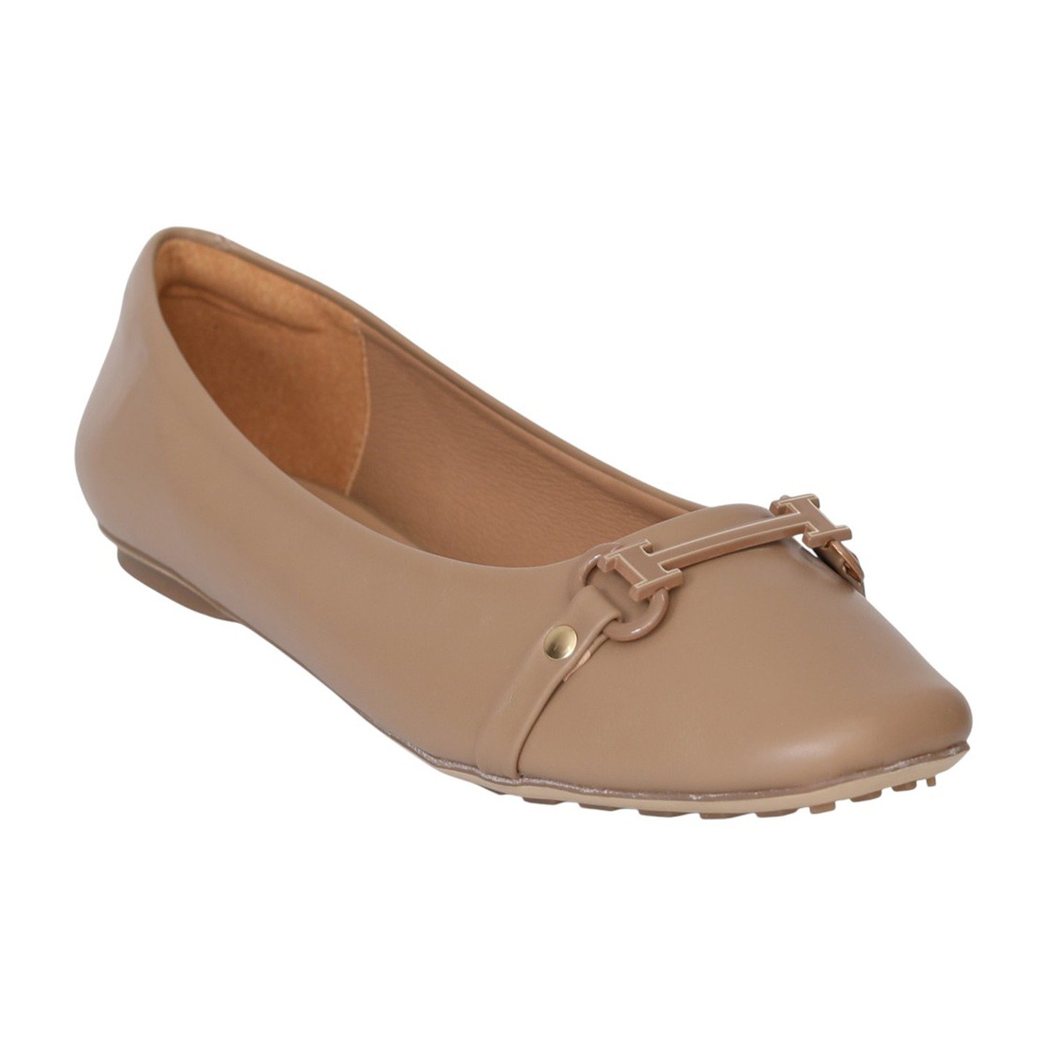Women Beige Comfort Ballet Shoes