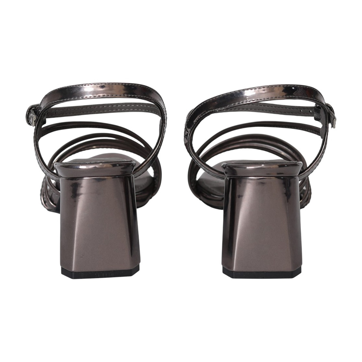 Women Smoke Grey Strappy Heels