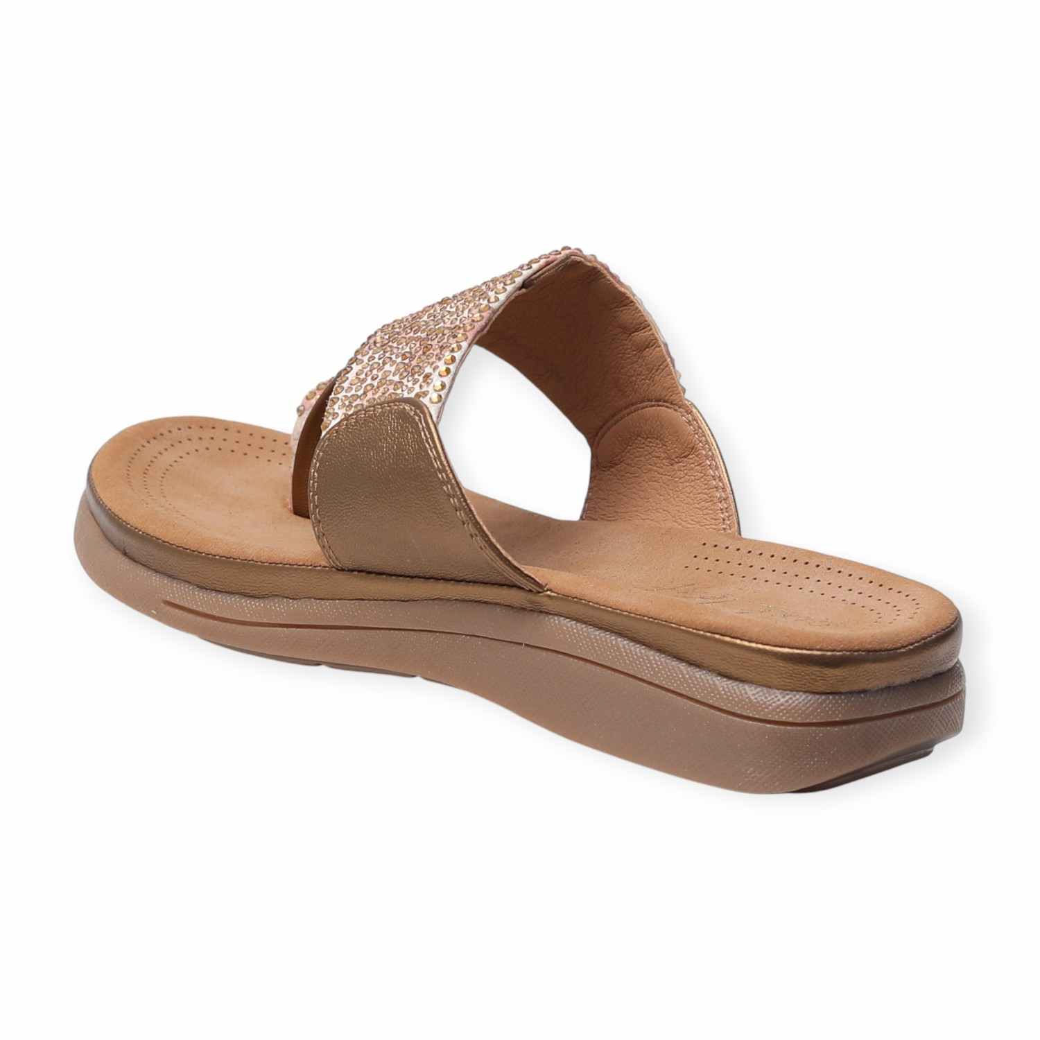 Pinkleaf Women’s Embellished Toe-Ring Sandals