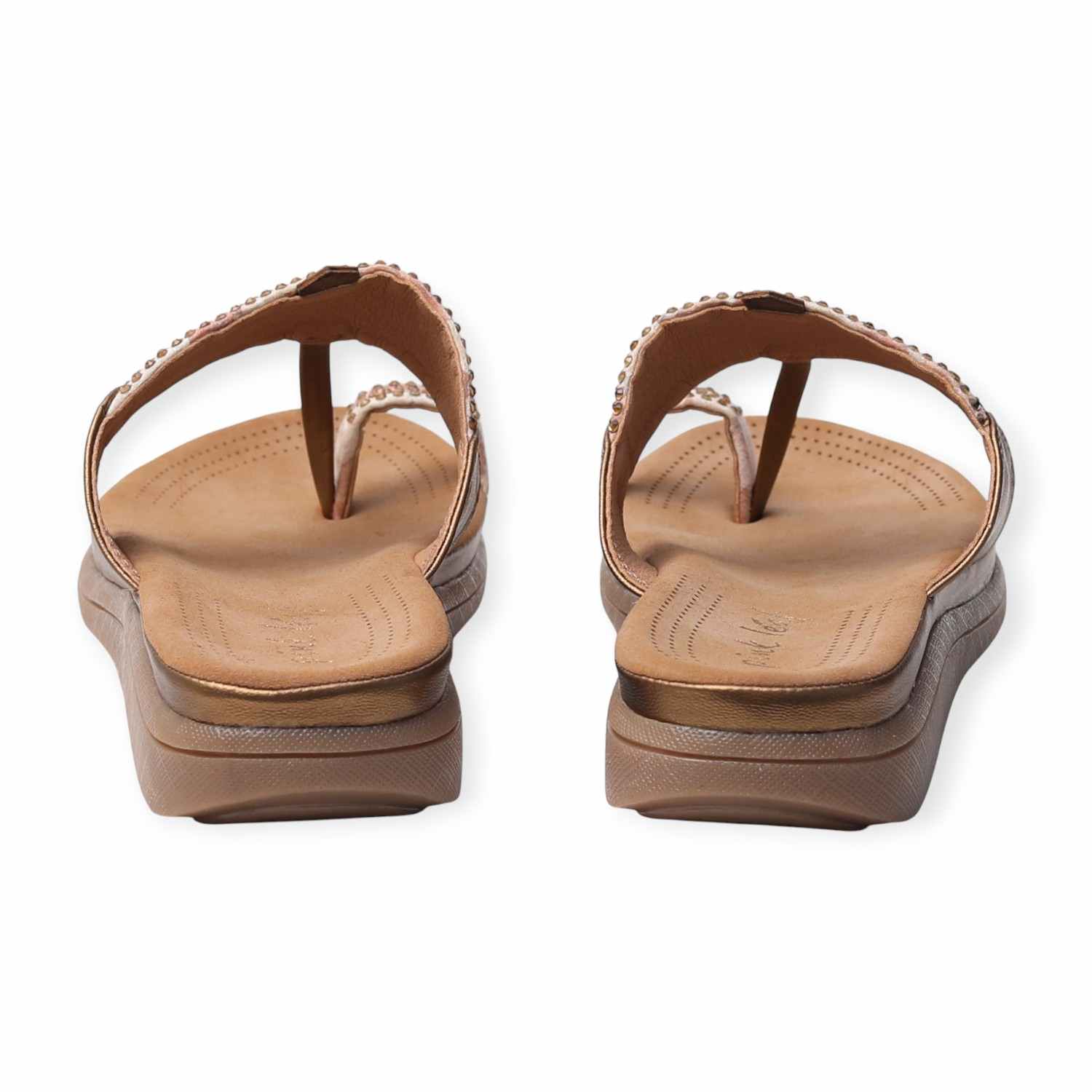 Pinkleaf Women’s Embellished Toe-Ring Sandals