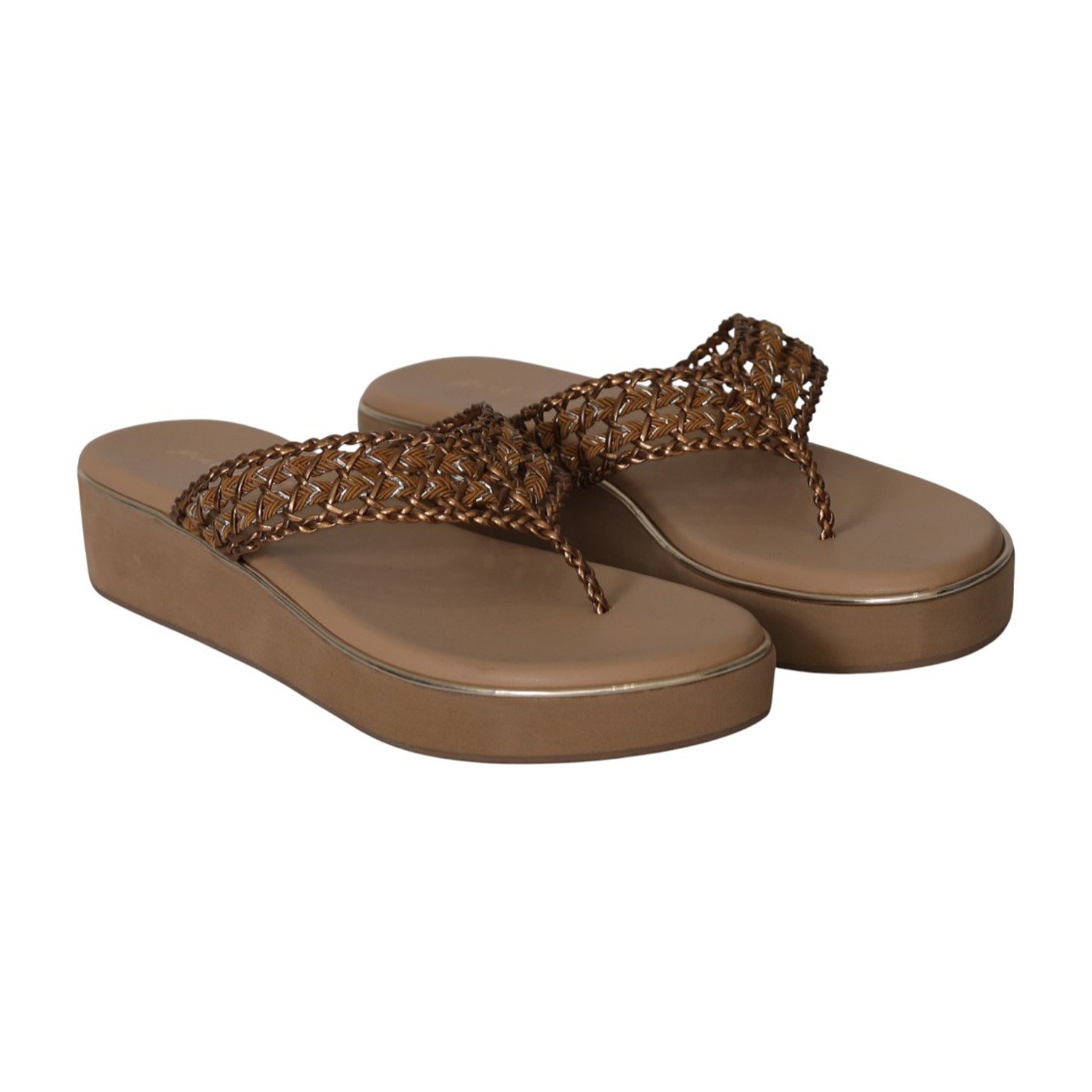 Women Antique Weave Wedges