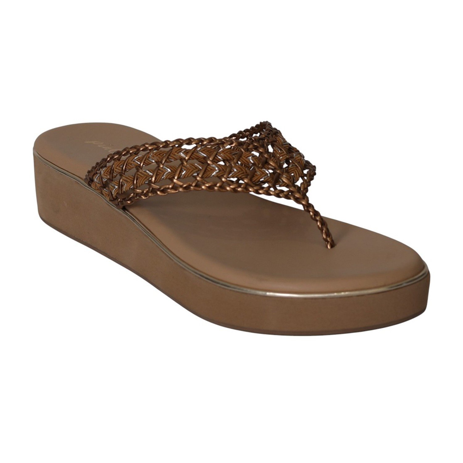 Women Antique Weave Wedges