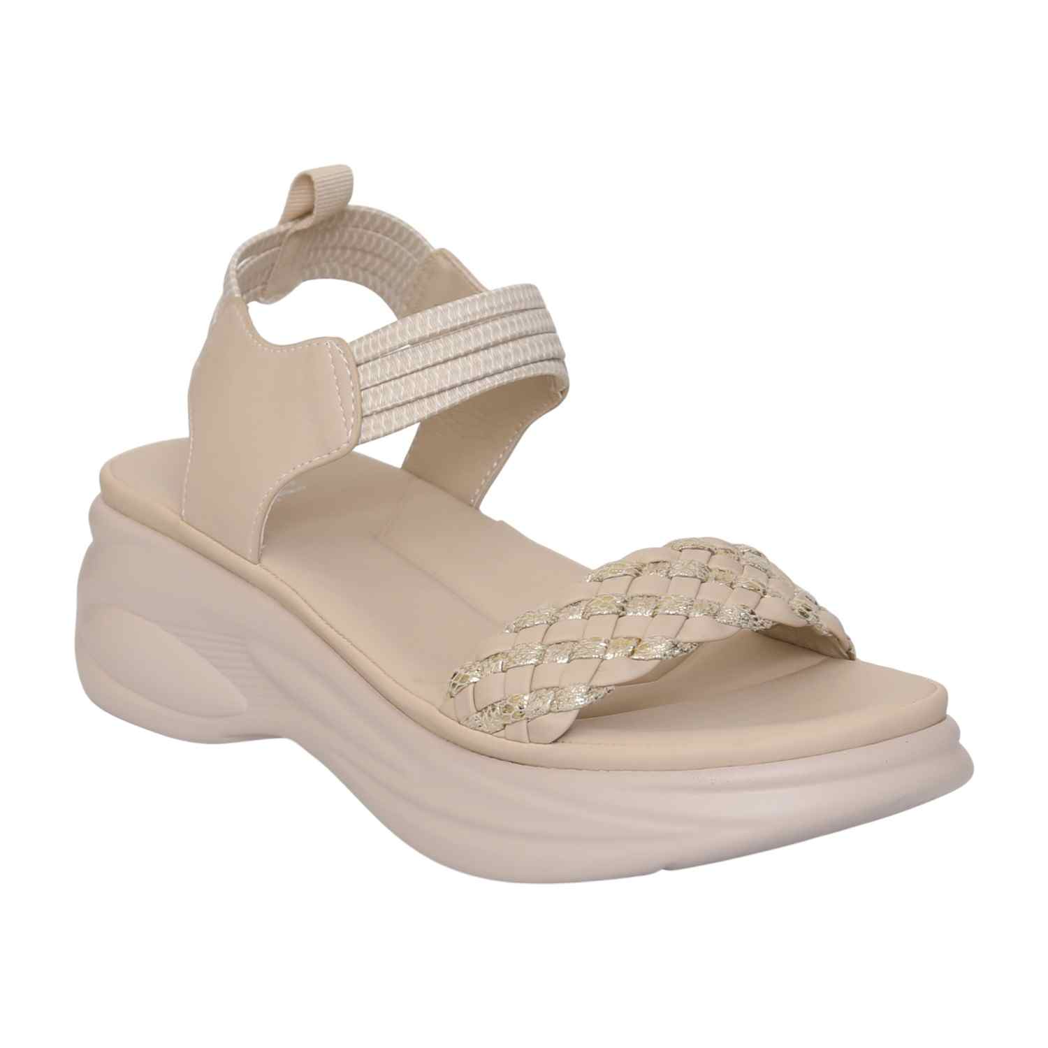 Women Silk Braid Wedges