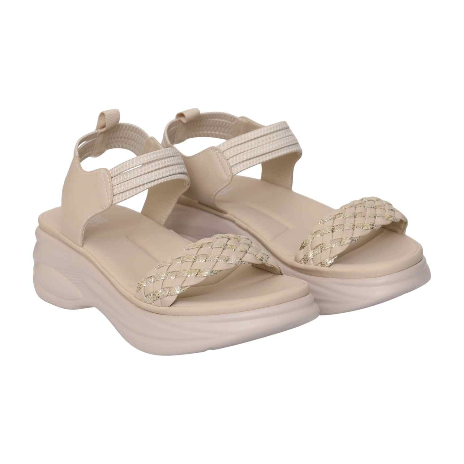 Women Silk Braid Wedges