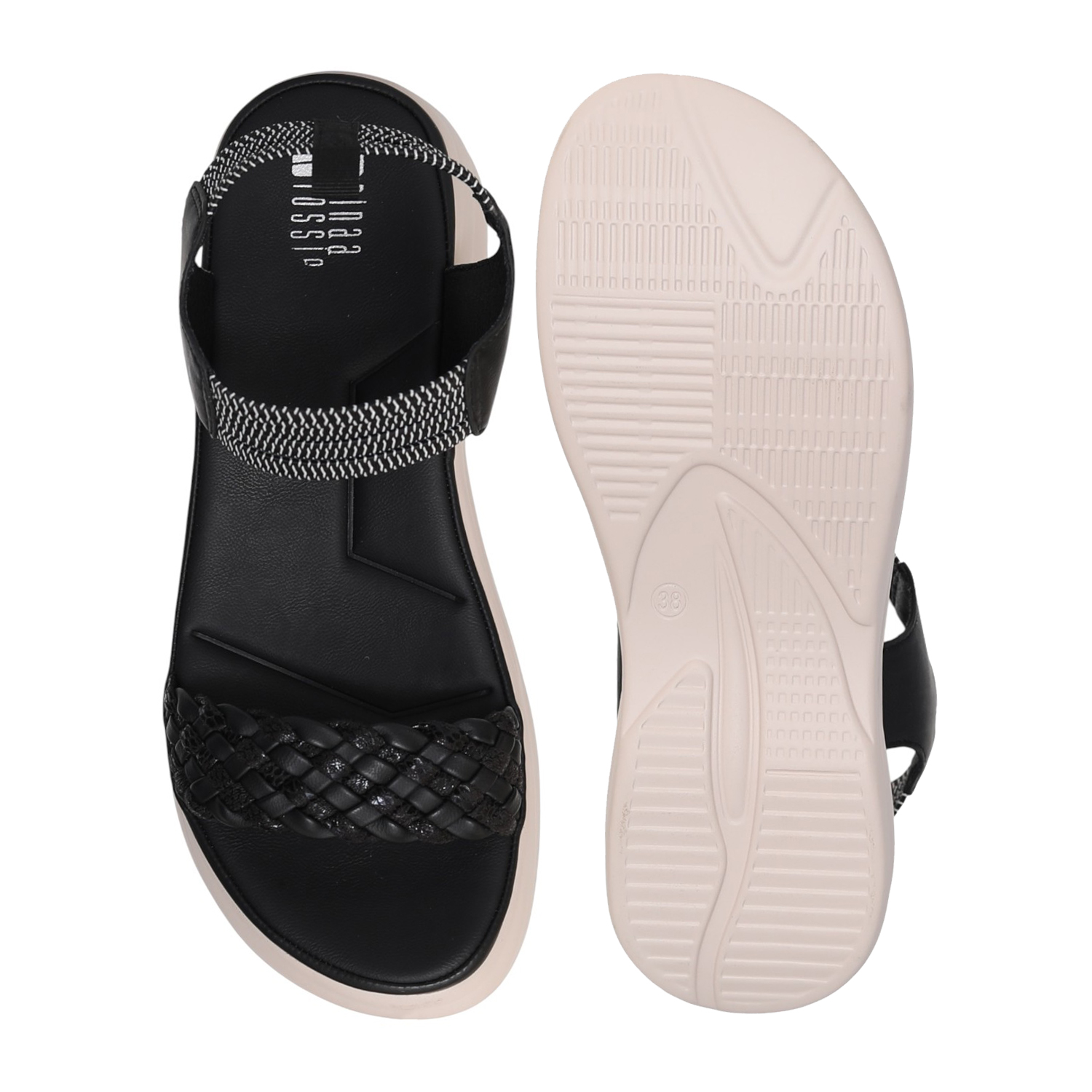 Women Obsidian Braid Wedges