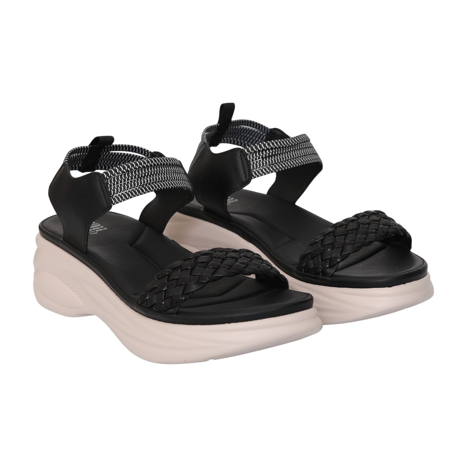 Women Obsidian Braid Wedges