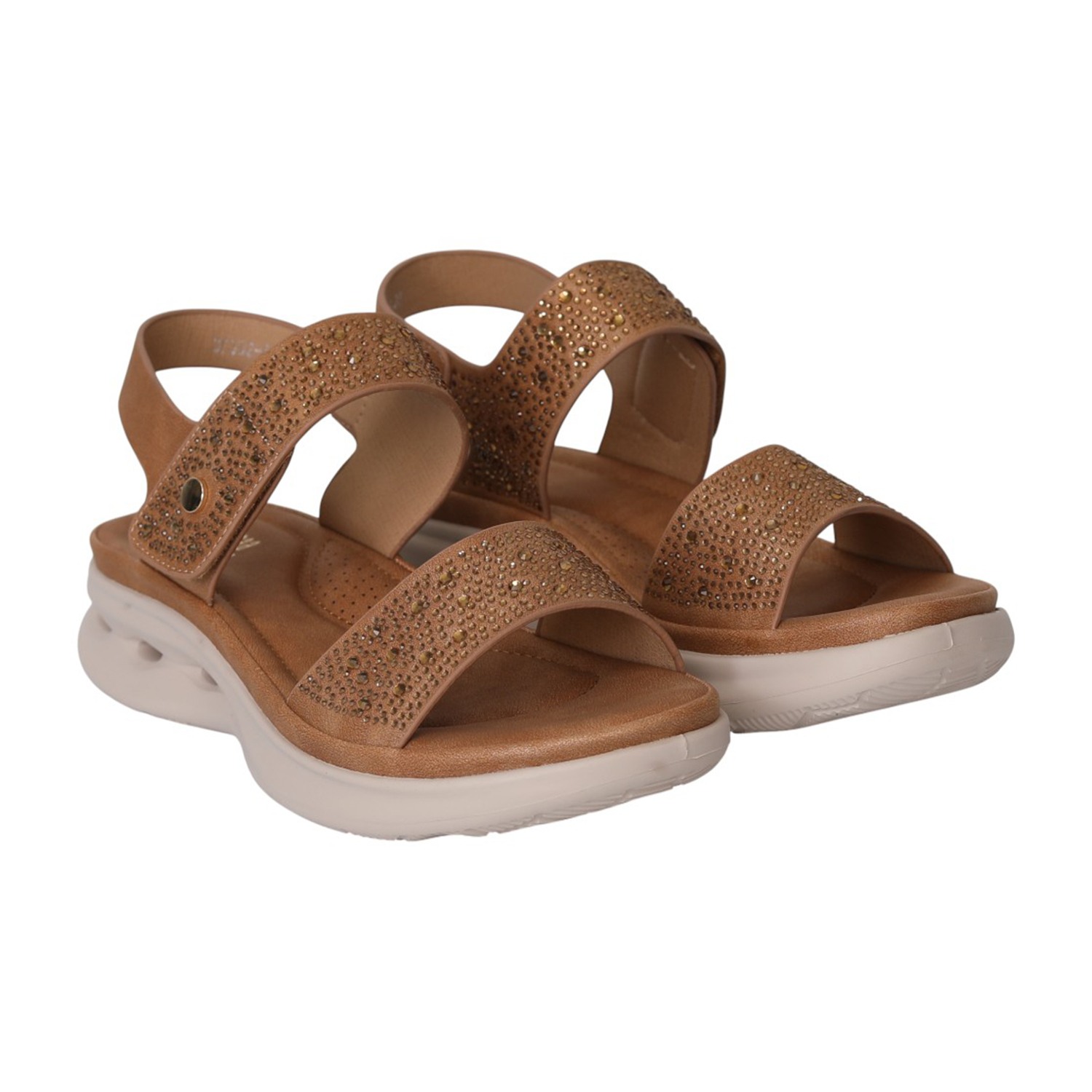 Women Camel CloudLift Sparkle Sandals