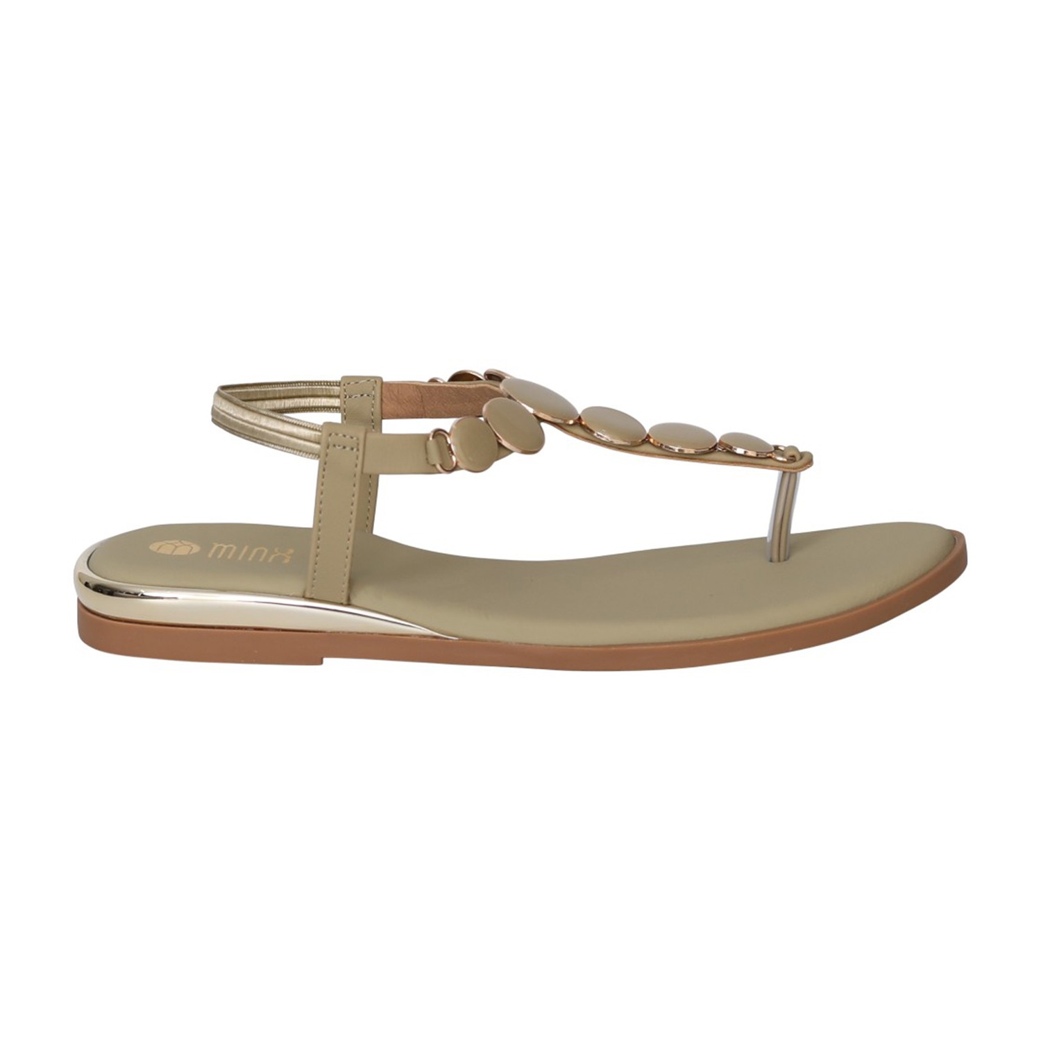 Women Green JewelLink Flat Sandals
