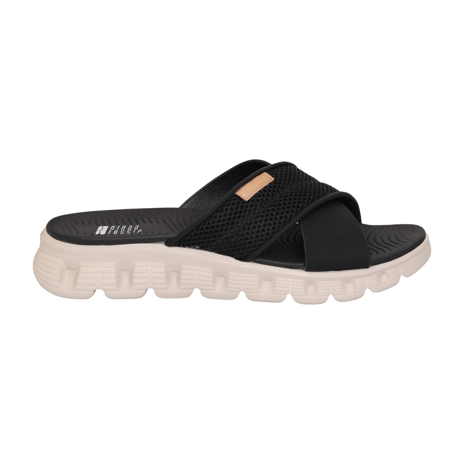 Women Onyx Cross Slides