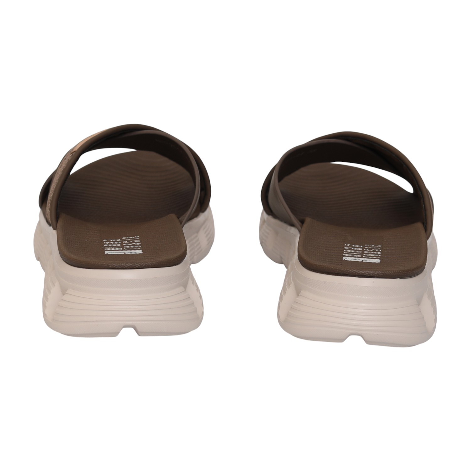 Women Cocoa Cross Slides