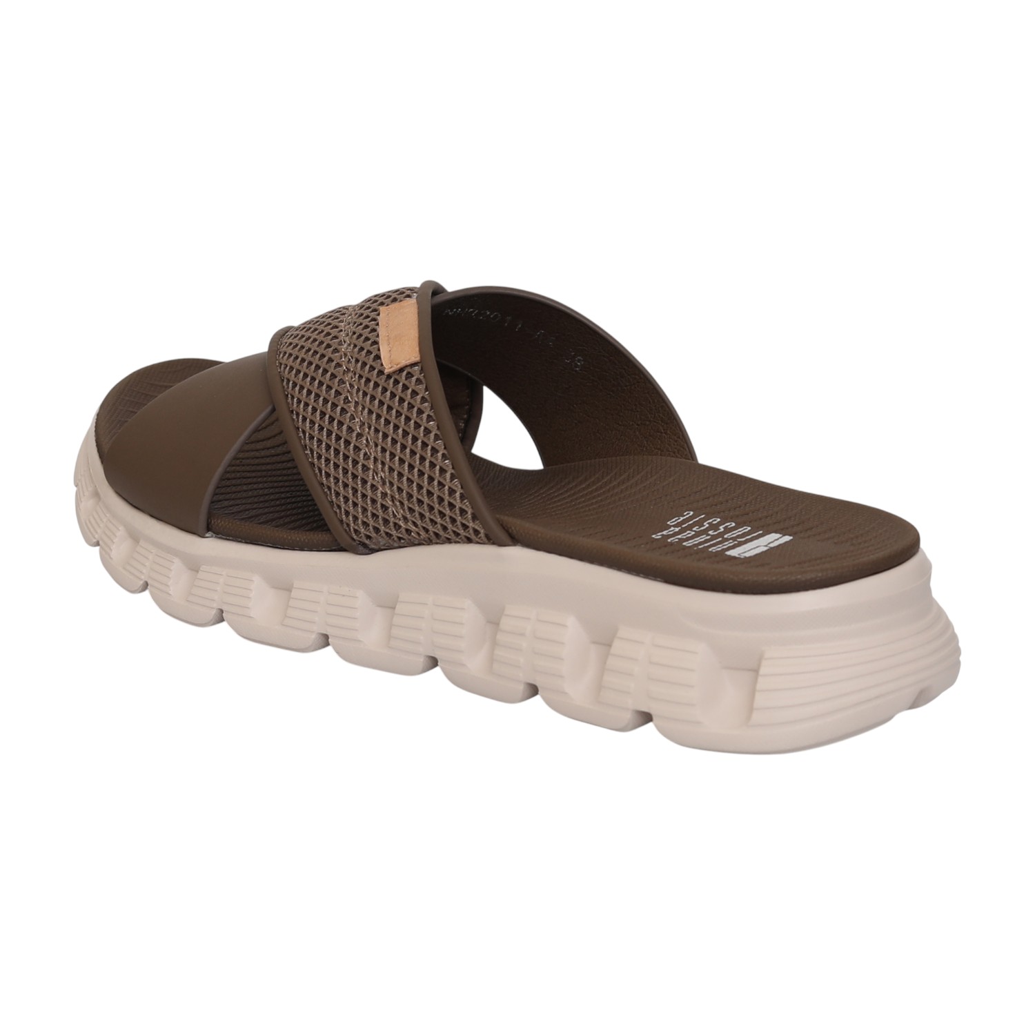Women Cocoa Cross Slides