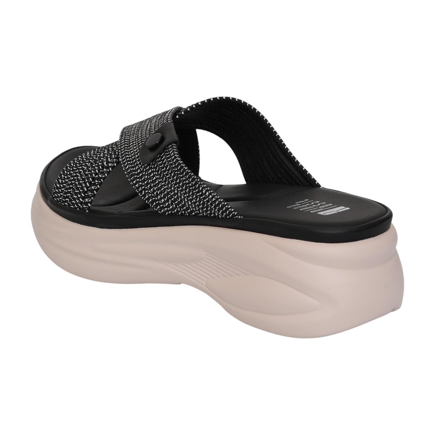 Women Soft Soot Cross Slide Sandals