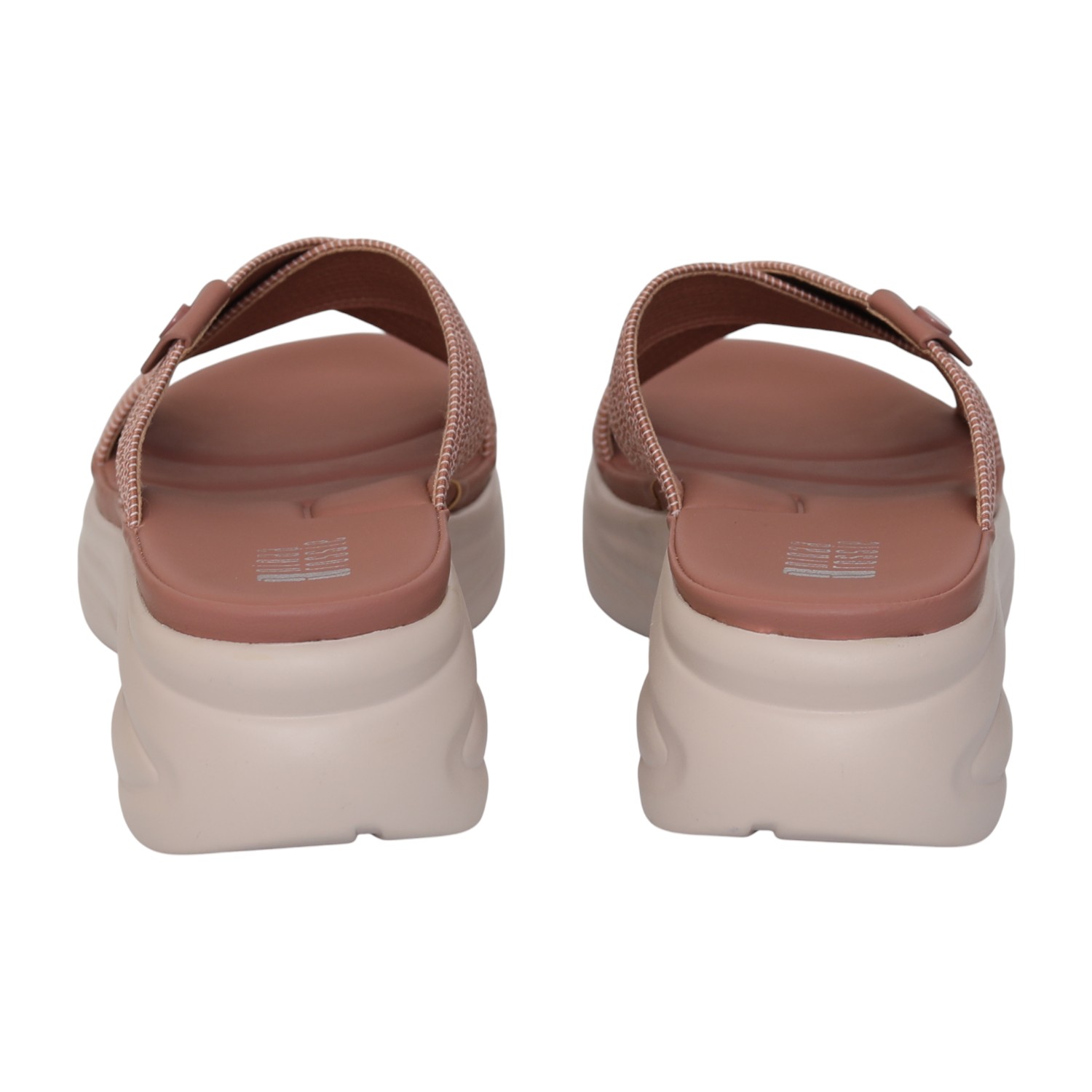Women Soft Blush Cross Slide Sandals