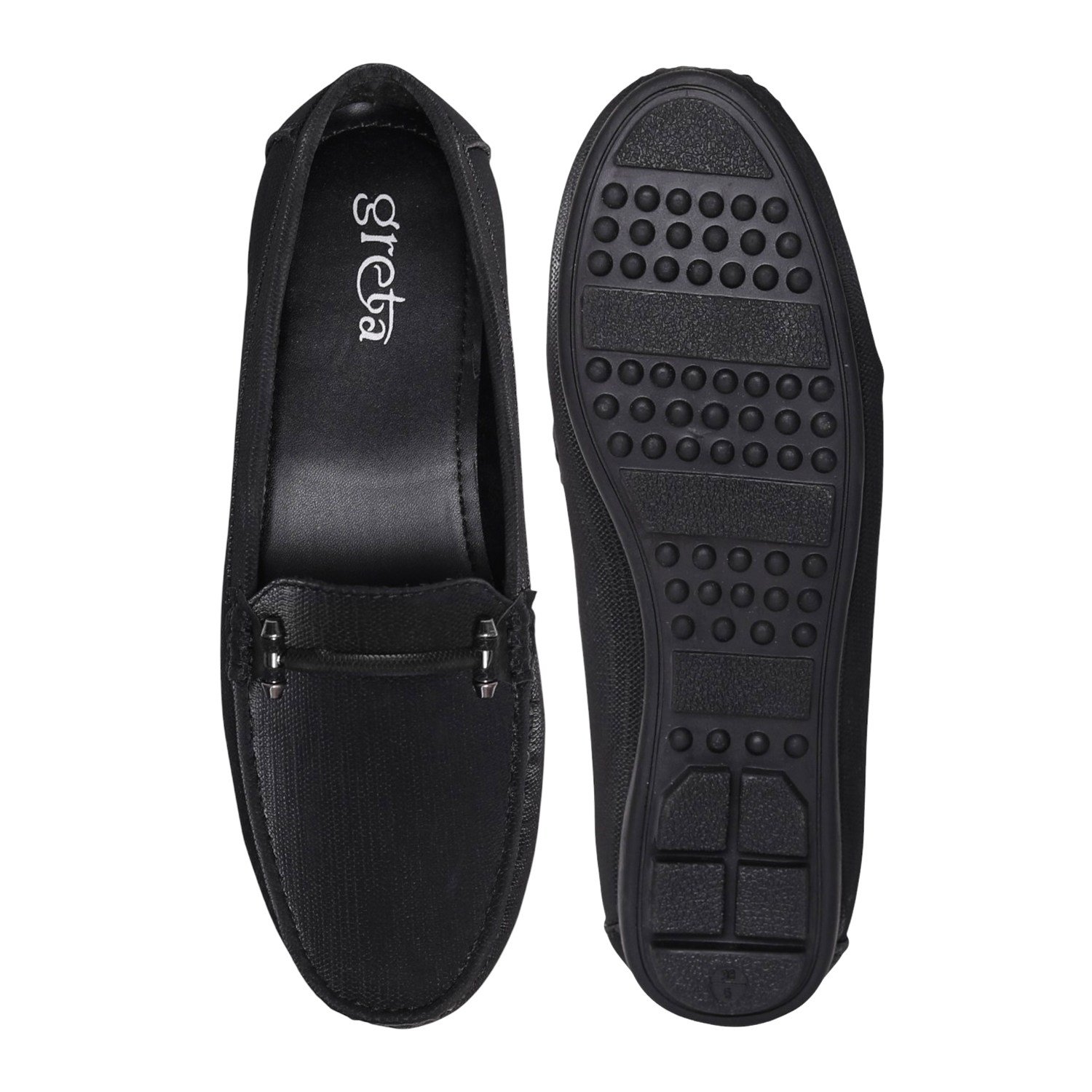 Greta Women’s Classic Black Slip-On Loafers