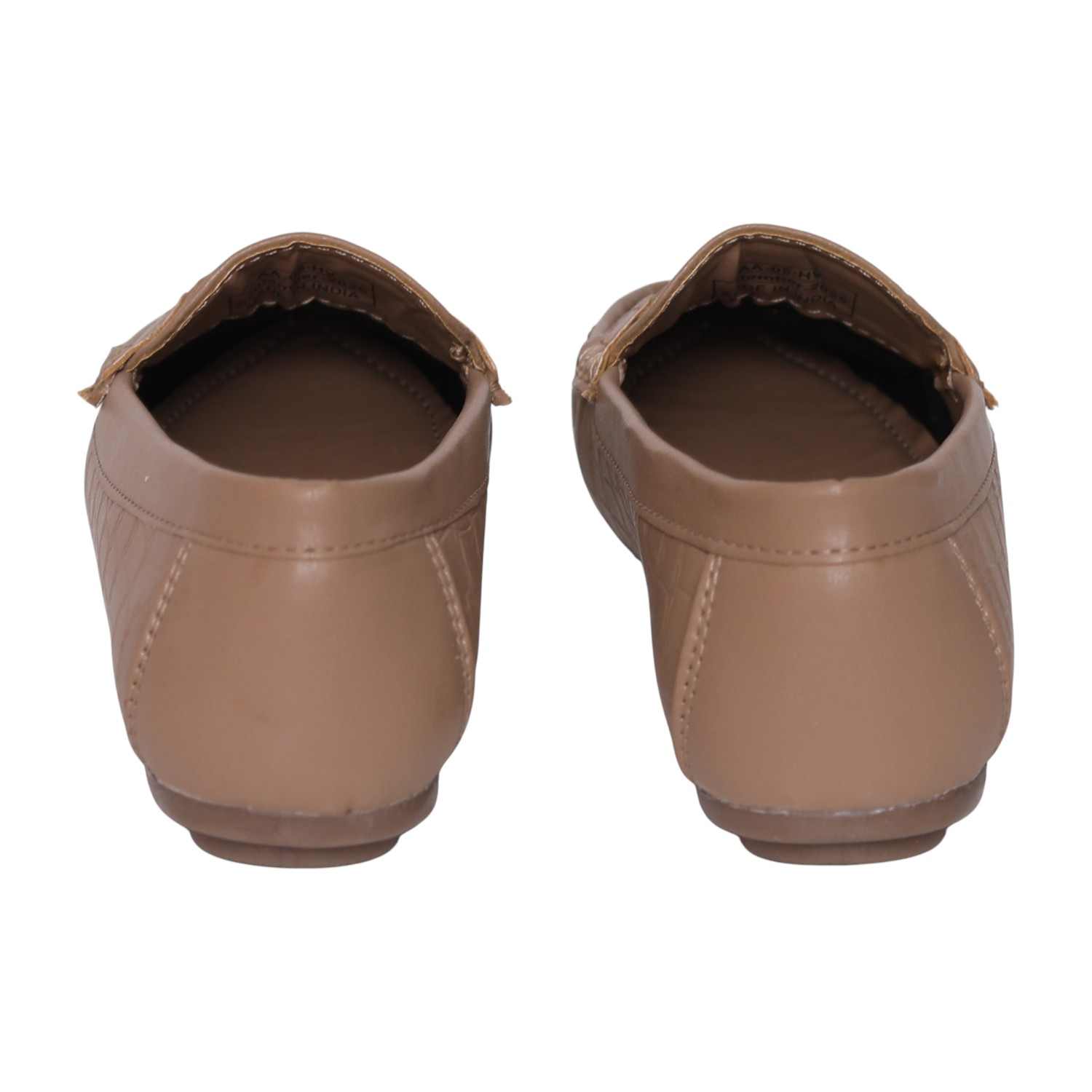 Greta Women’s Textured Brown Sole Slip-On Loafers