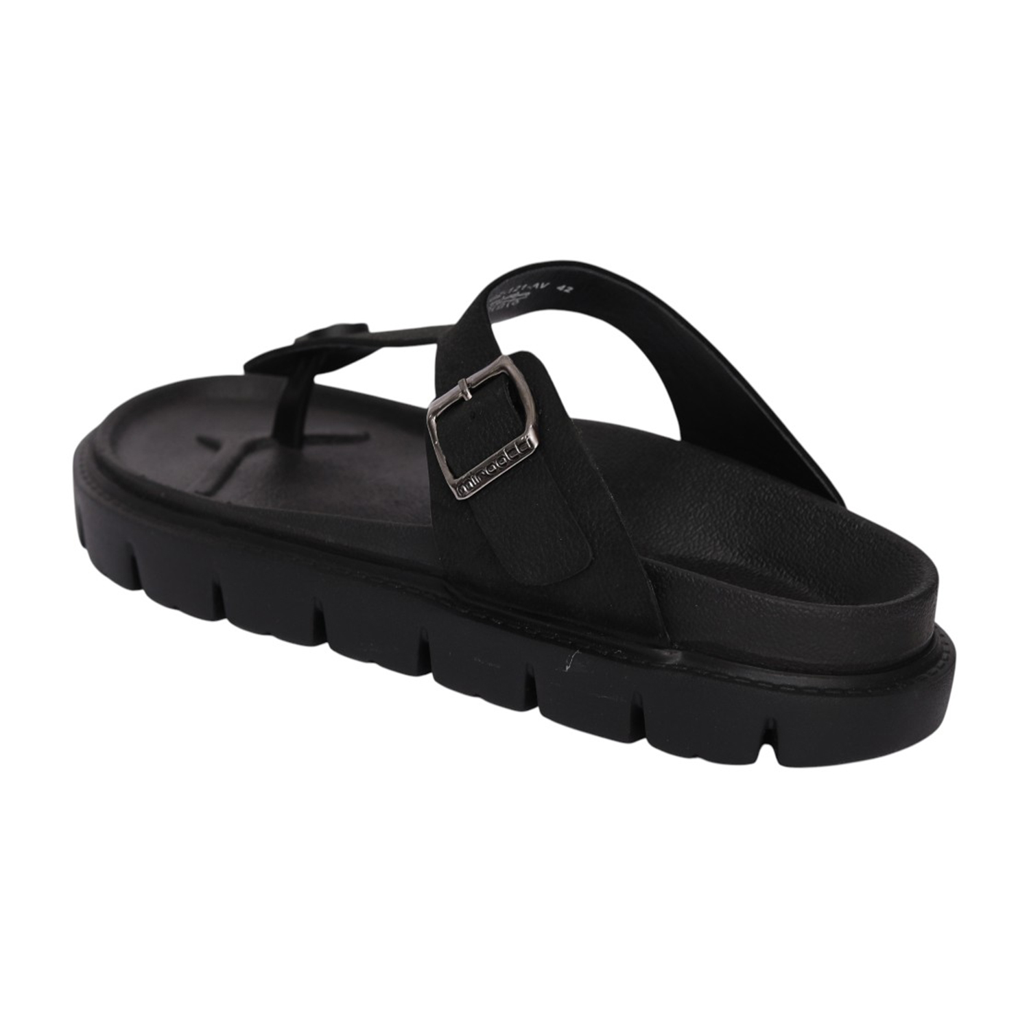 Men Black Rugged Comfort Sandal