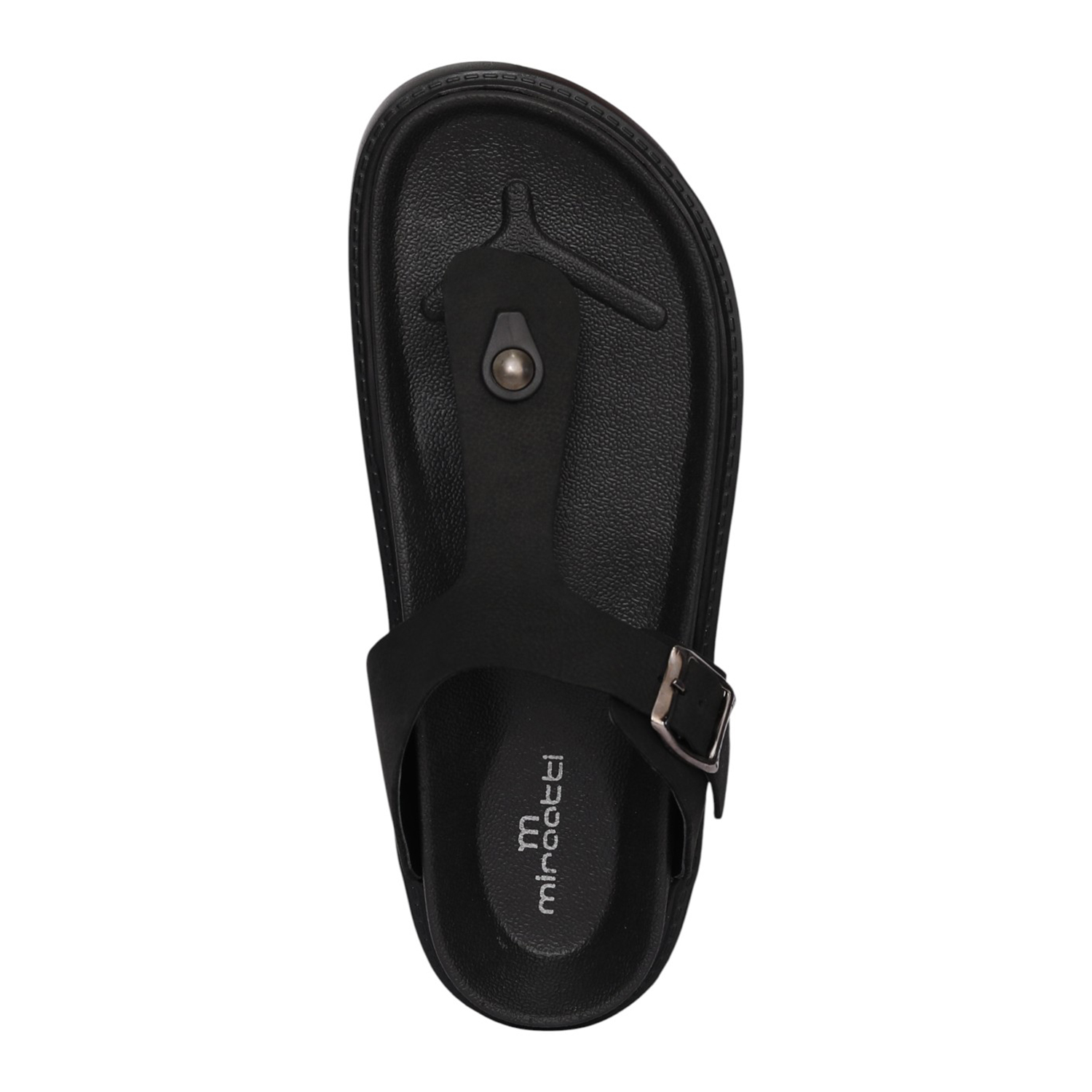 Men Black Rugged Comfort Sandal