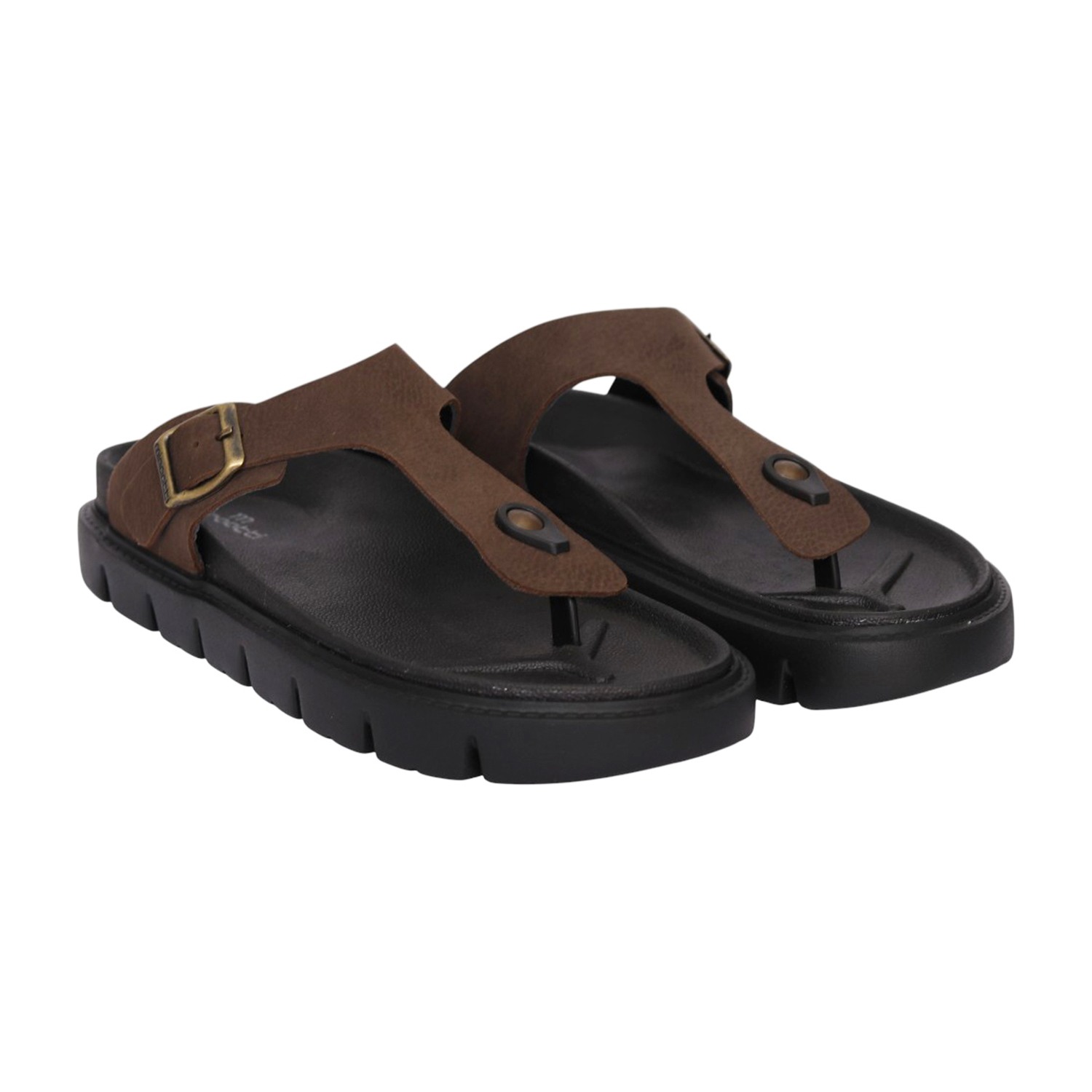 Men Brown Rugged Comfort Sandal