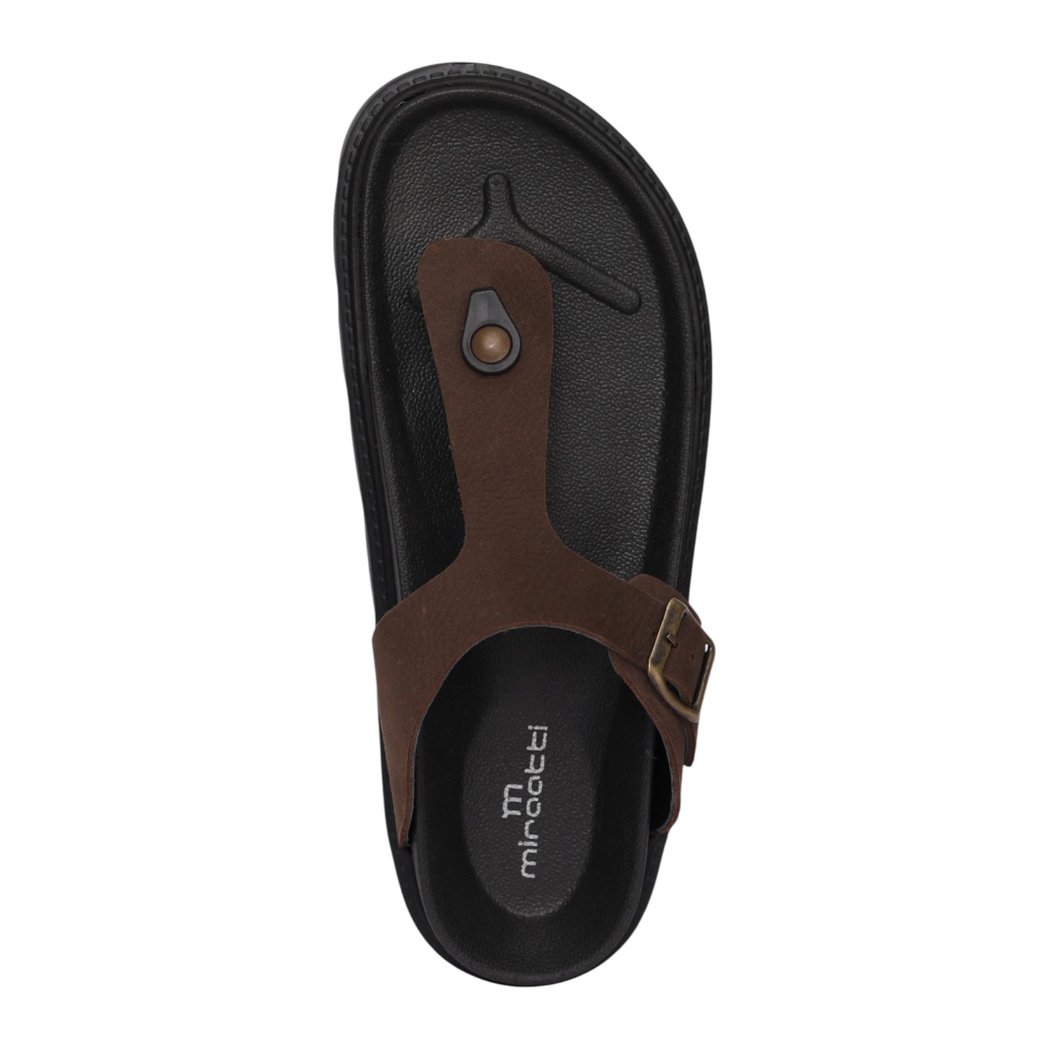 Men Brown Rugged Comfort Sandal