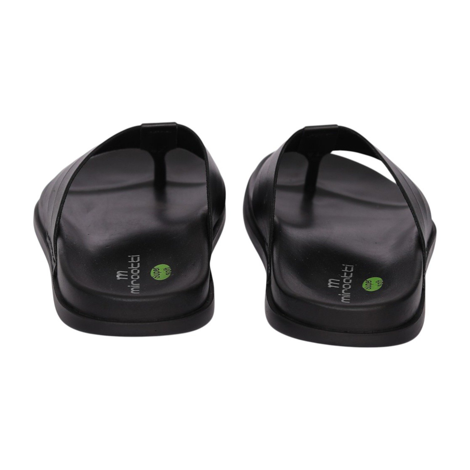 Men Black Minimal Strap Sandal