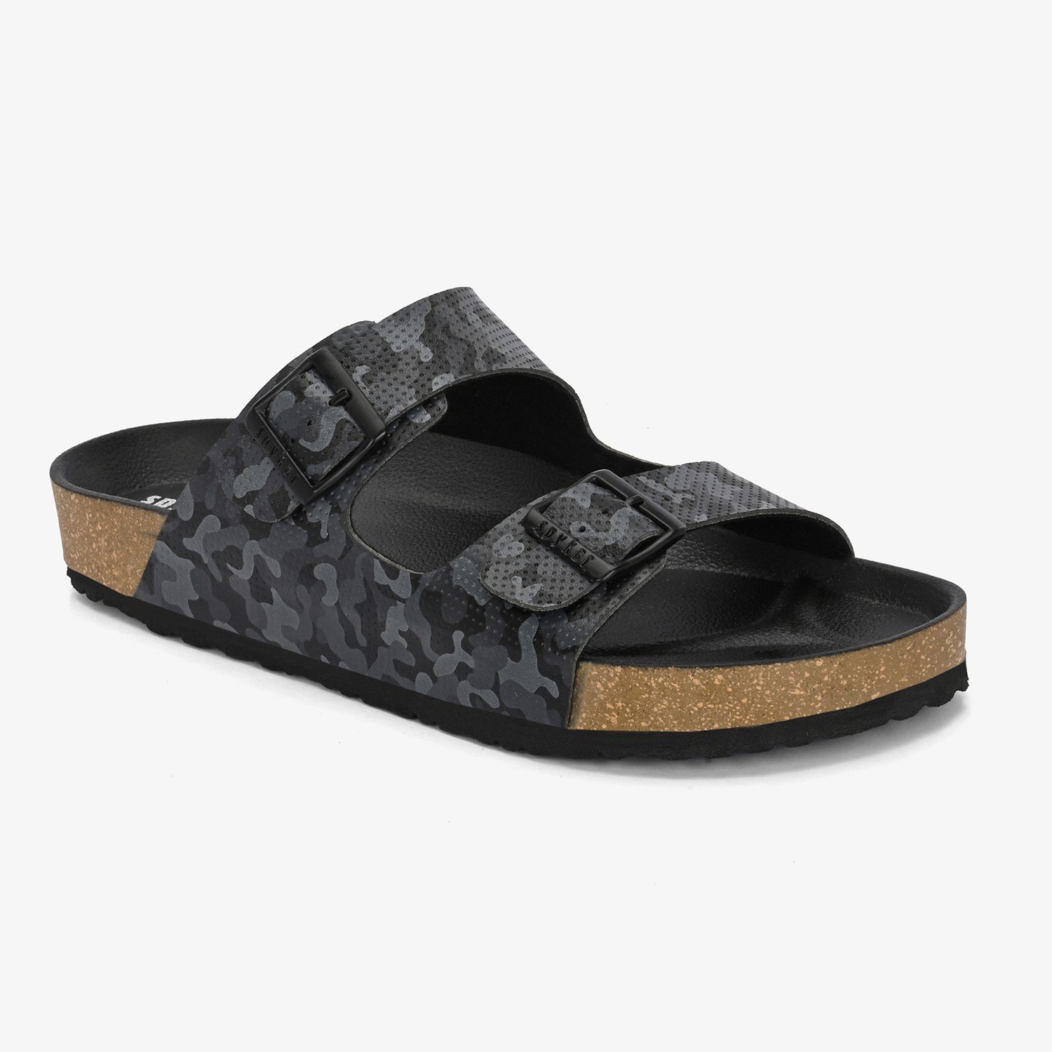 Spykar Remy 2.0 Black Camo Sandals