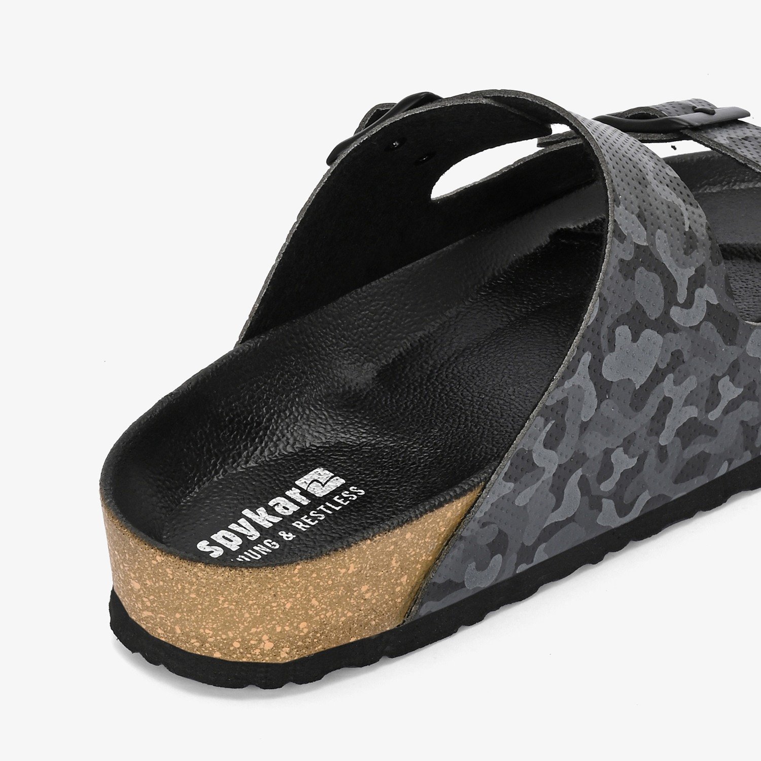 Spykar Remy 2.0 Black Camo Sandals
