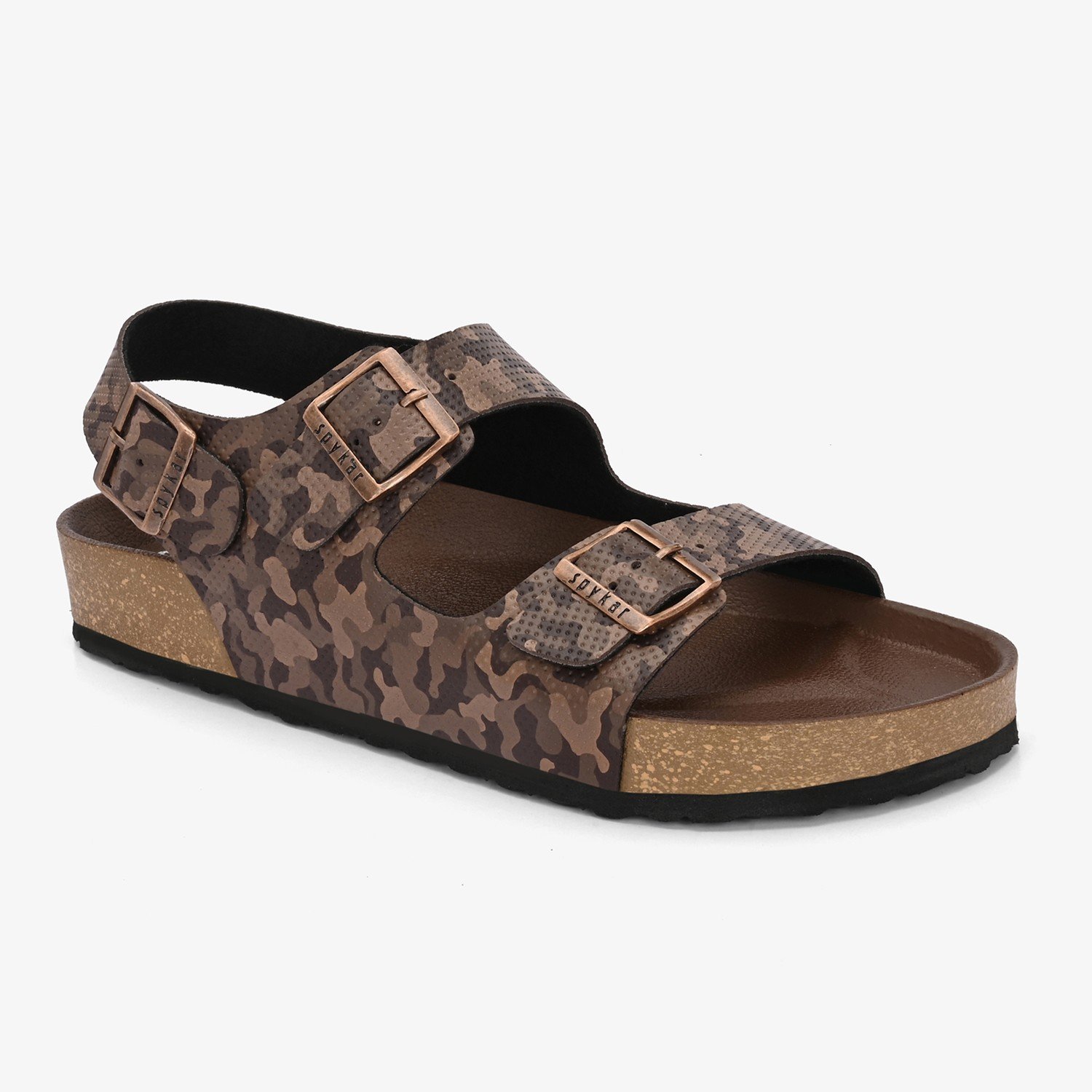 Spykar Remy 2.0 Brown Camo Sandals