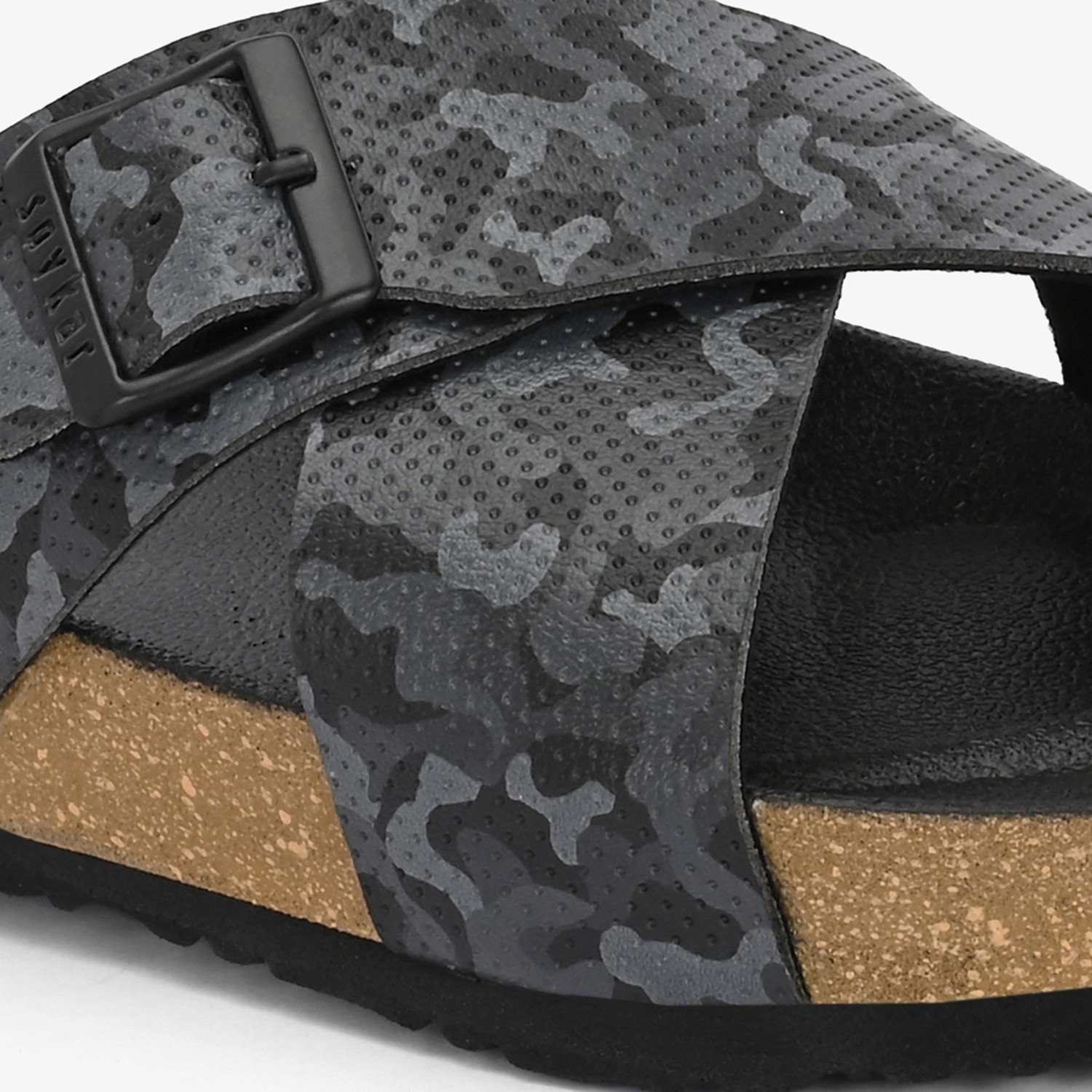 Spykar Empire 2.0 Black Camo Sandals