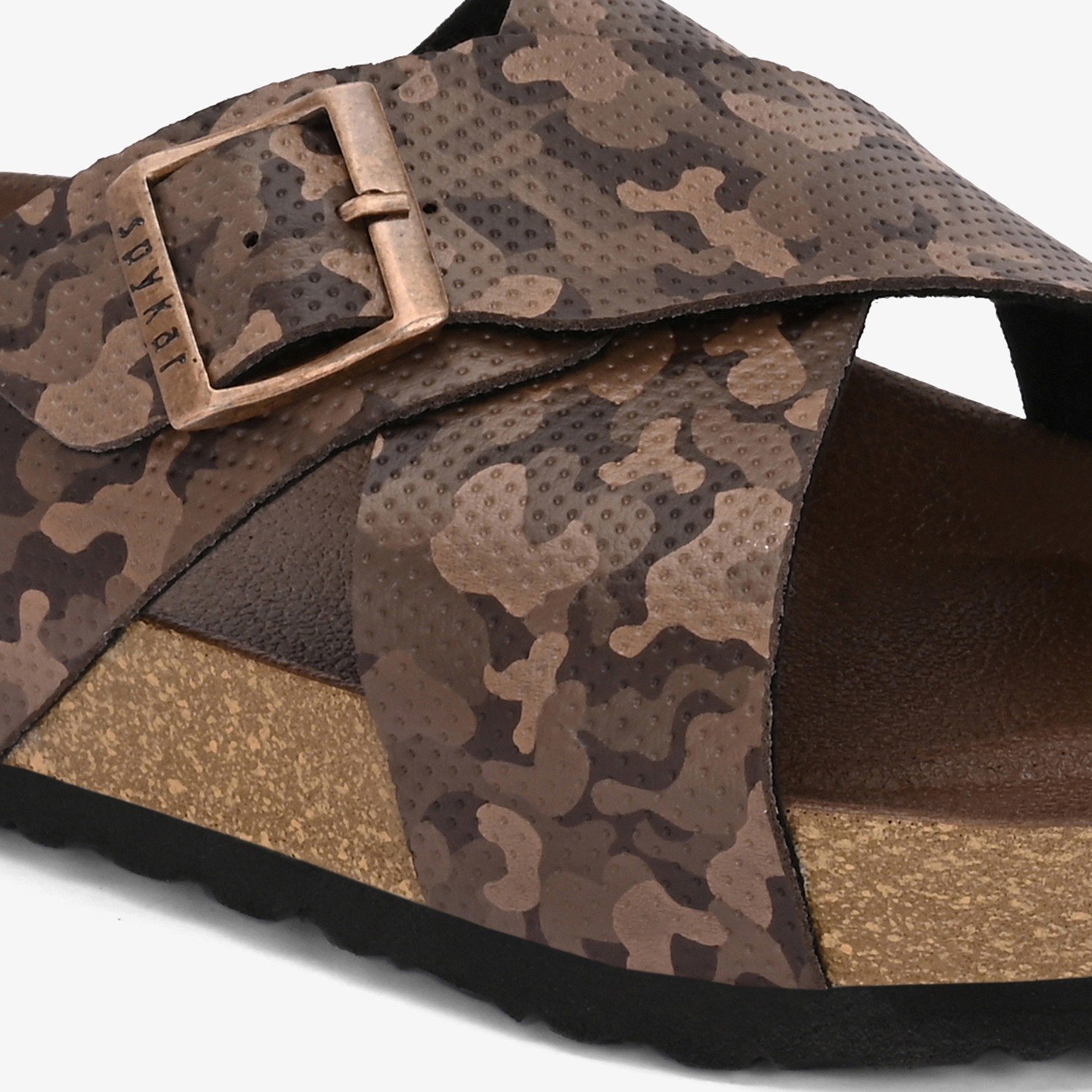 Spykar Empire 2.0 Brown Camo Sandals