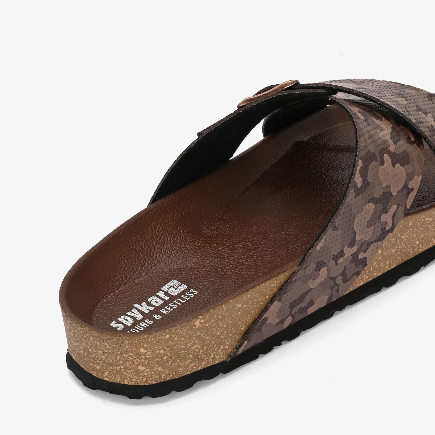 Spykar Empire 2.0 Brown Camo Sandals