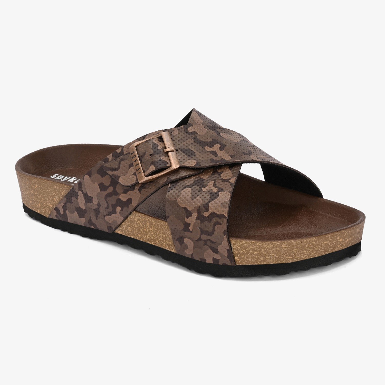 Spykar Empire 2.0 Brown Camo Sandals