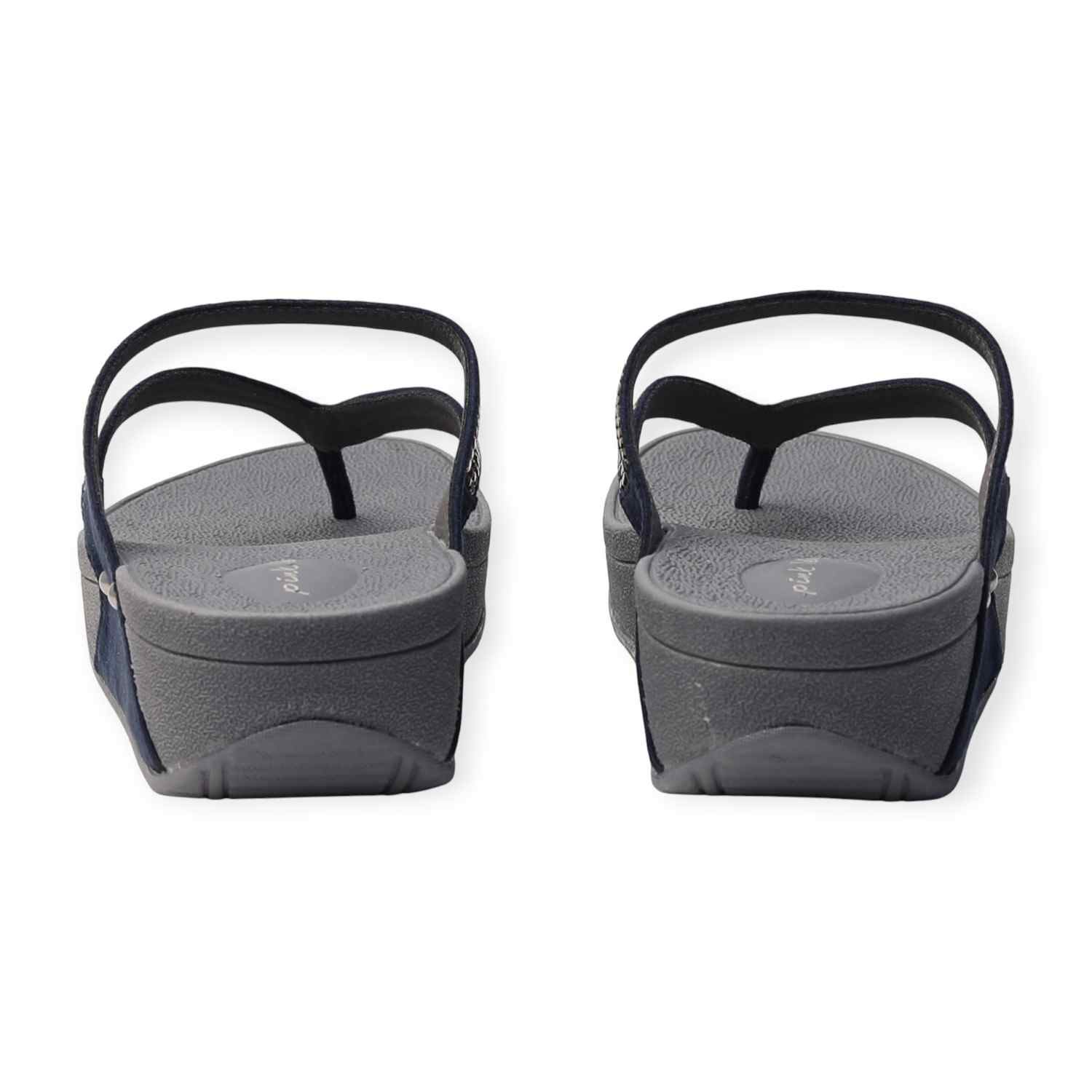 Pinkleaf Women’s Navy Embellished Sandals