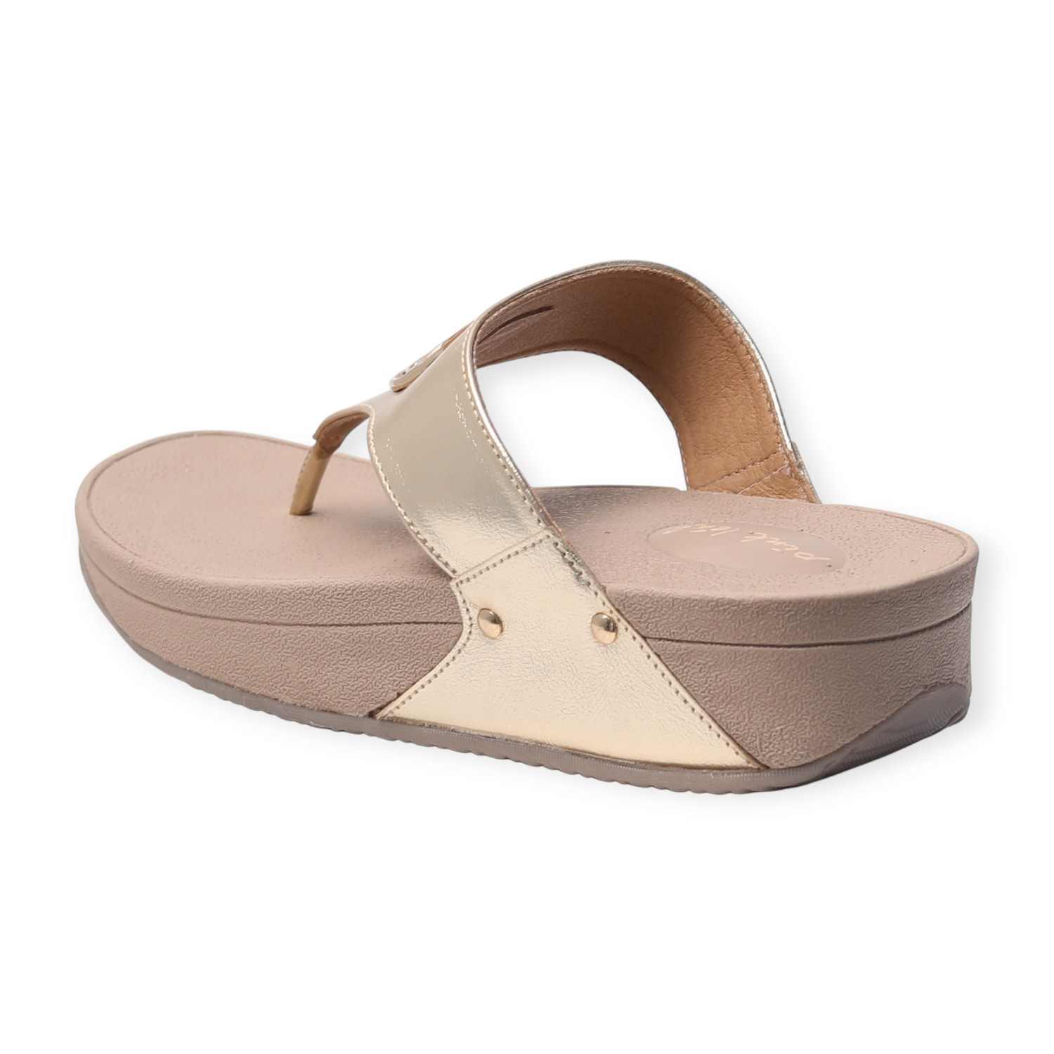 Pinkleaf Women’s Gold Metallic Sandals